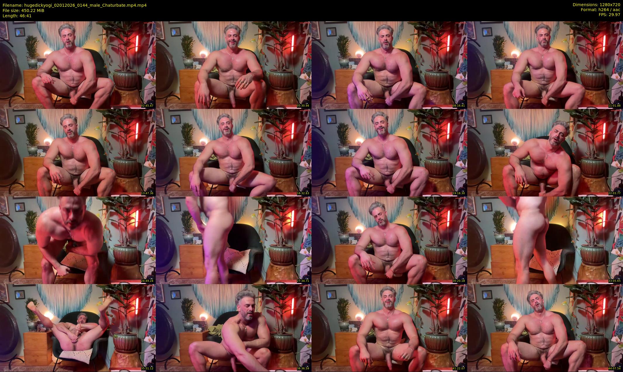 hugedickyogi — 47 minute Chaturbate male cam show recording, 720p, Jan 2, 2026