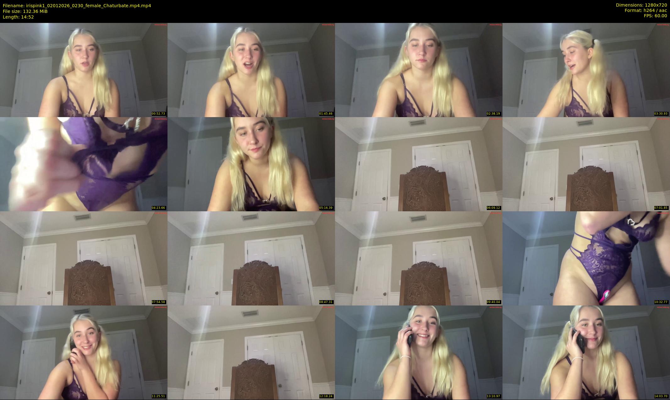 irispink1 — 15 minute Chaturbate female cam show recording, 720p, Jan 2, 2026