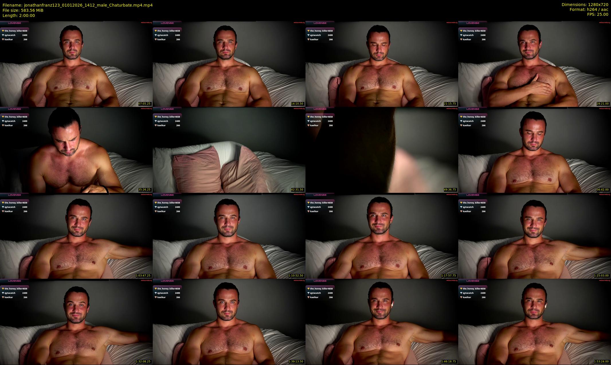 jonathanfranz123 — 120 minute Chaturbate male cam show recording, 720p, Jan 1, 2026