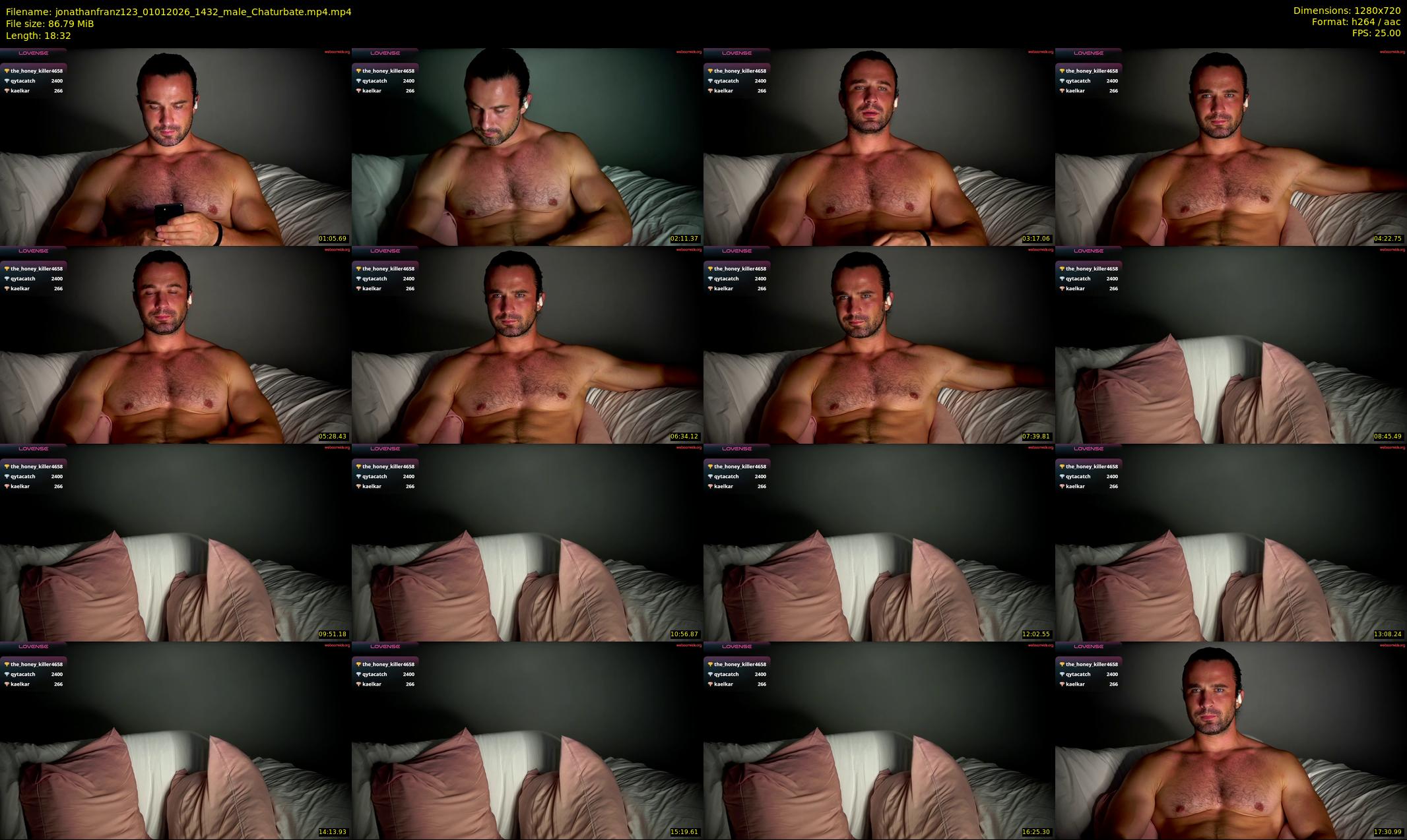 jonathanfranz123 — 19 minute Chaturbate male cam show recording, 720p, Jan 1, 2026