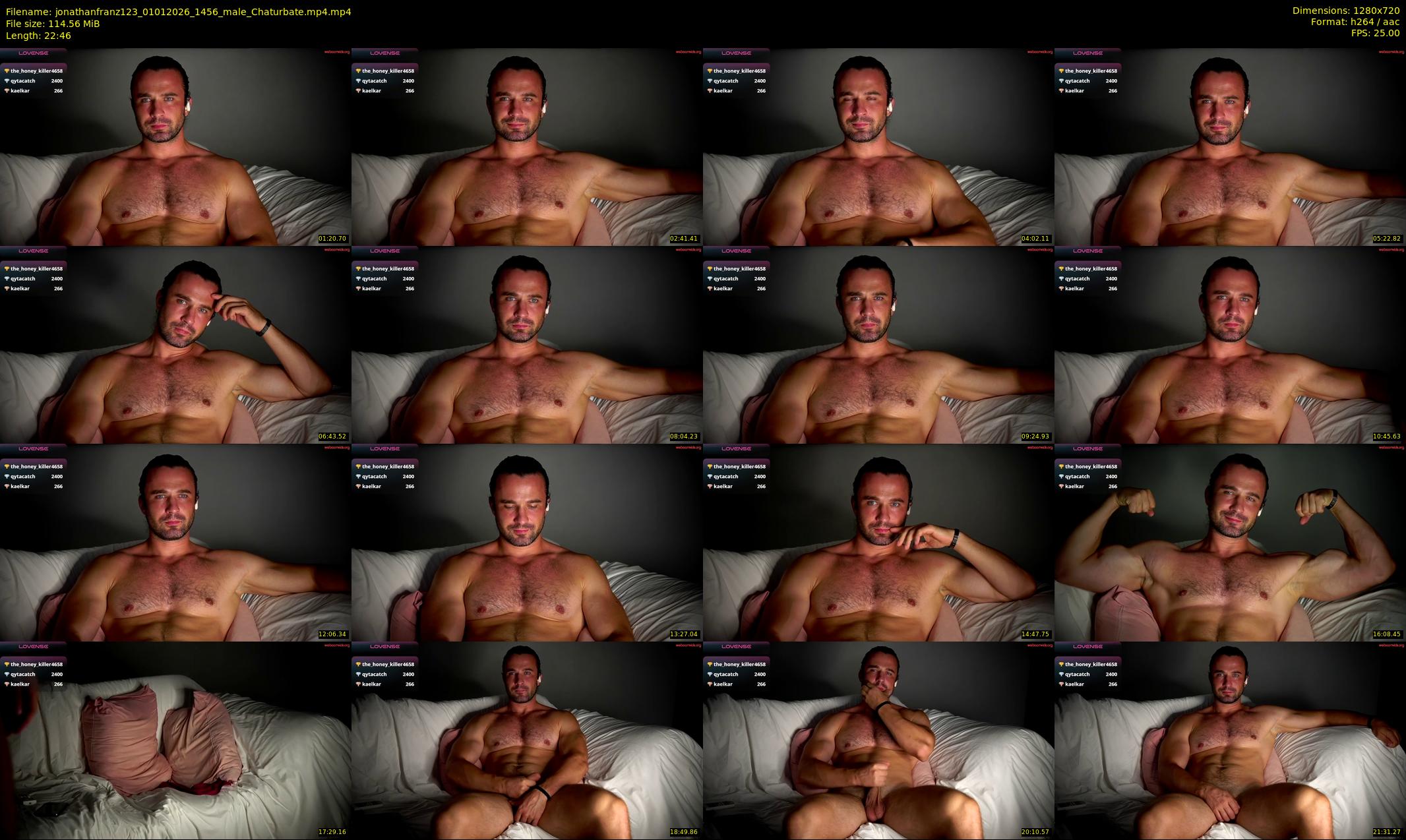 jonathanfranz123 — 23 minute Chaturbate male cam show recording, 720p, Jan 1, 2026
