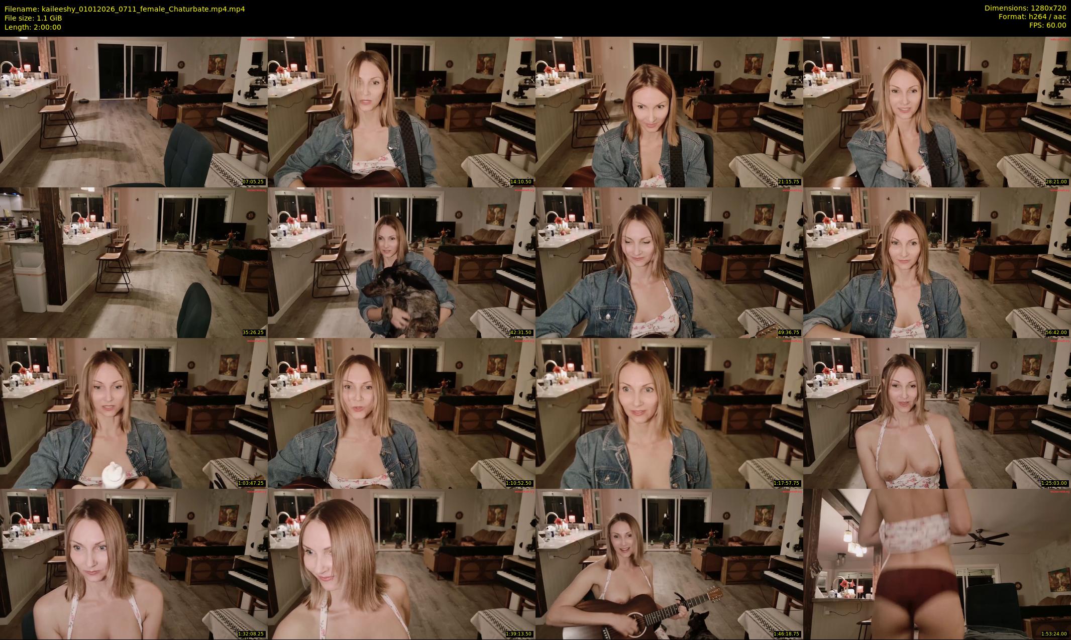 kaileeshy — 120 minute Chaturbate female cam show recording, 720p, Jan 1, 2026