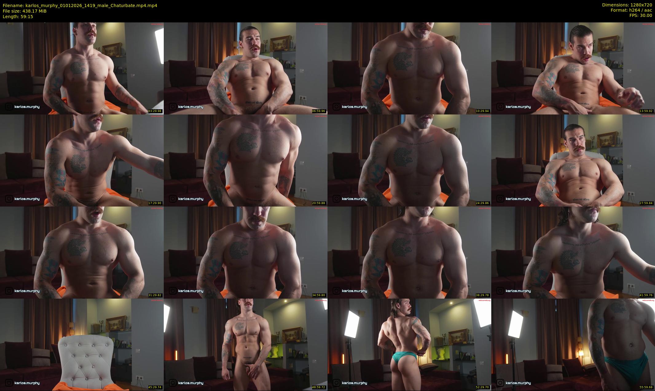 karlos_murphy — 60 minute Chaturbate male cam show recording, 720p, Jan 1, 2026