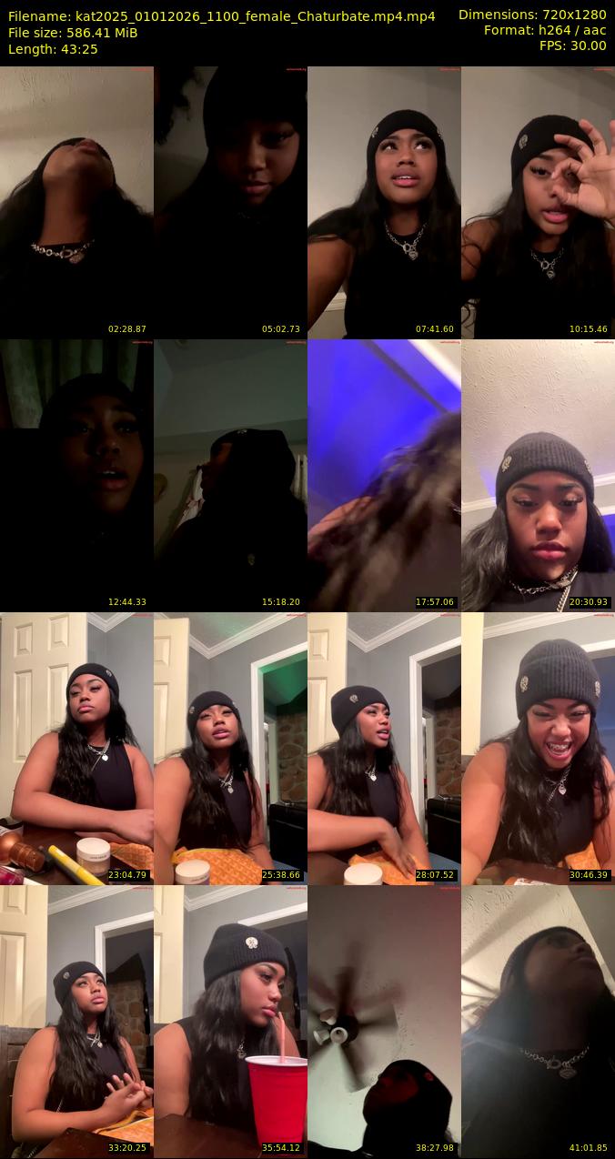 kat2025 — 44 minute Chaturbate female cam show recording, 1080p, Jan 1, 2026