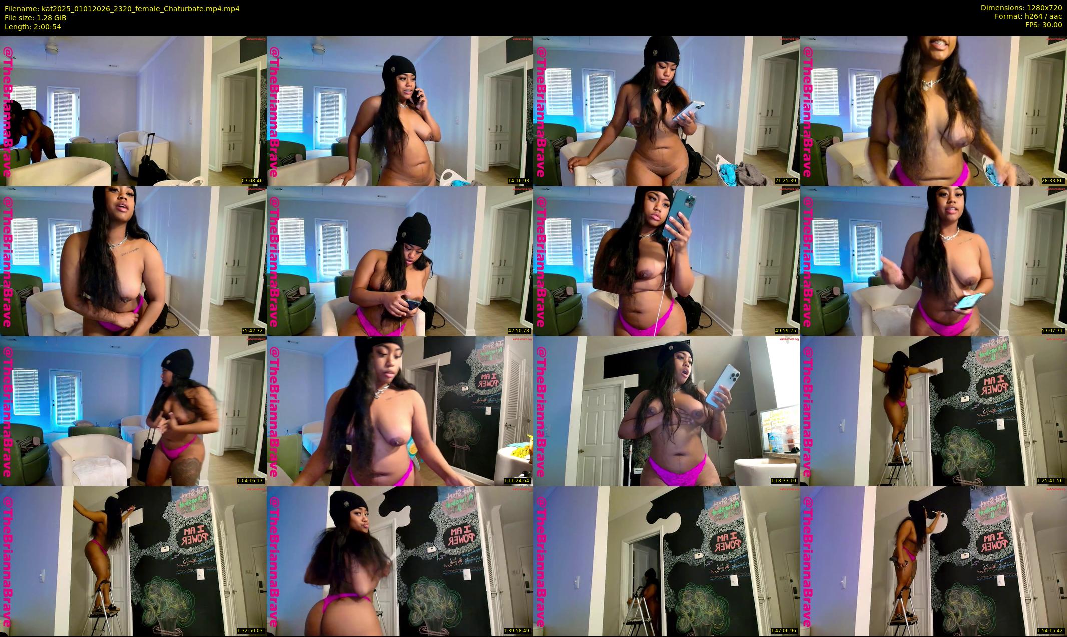 kat2025 — 121 minute Chaturbate female cam show recording, 720p, Jan 1, 2026