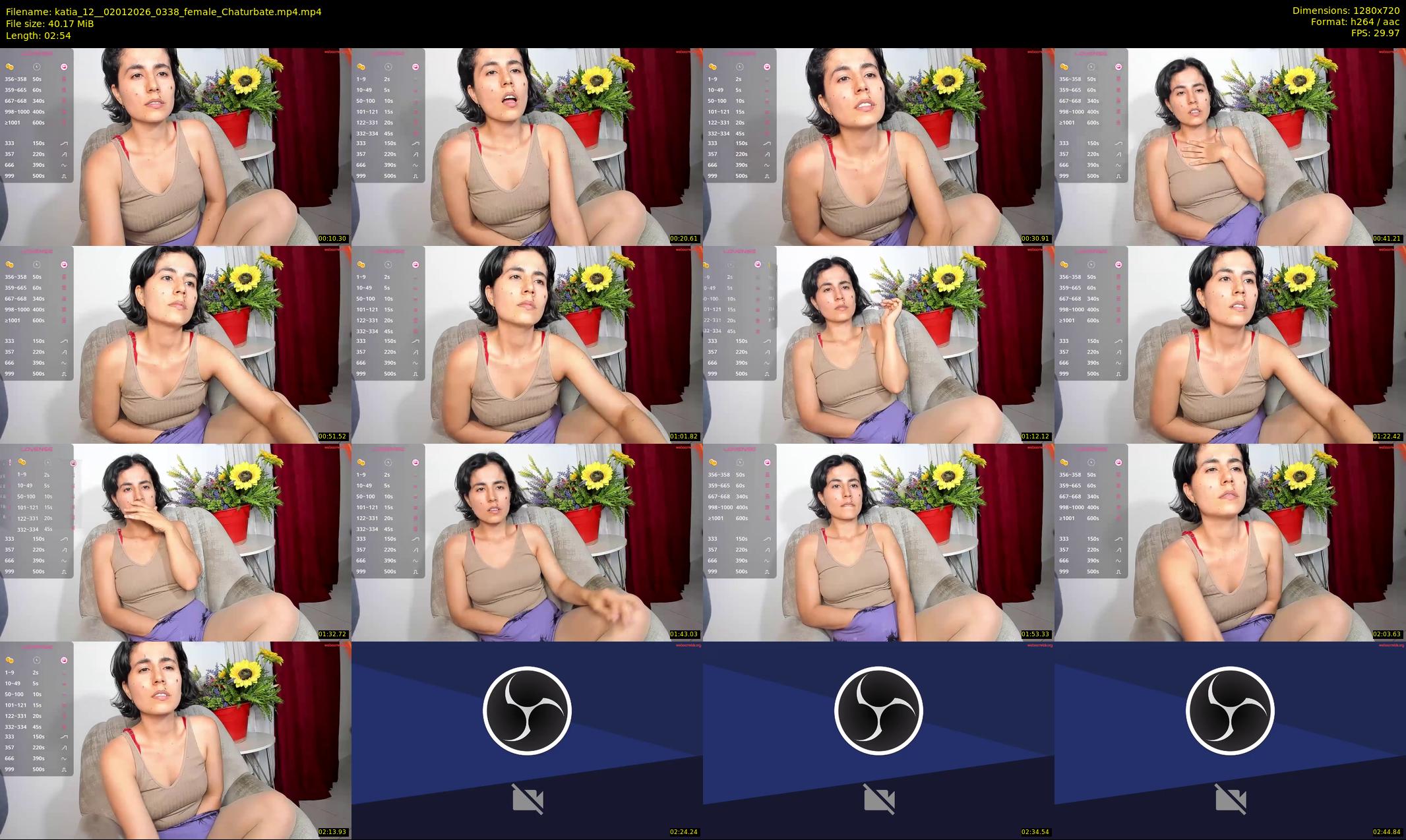 katia_12_ — 3 minute Chaturbate female cam show recording, 720p, Jan 2, 2026