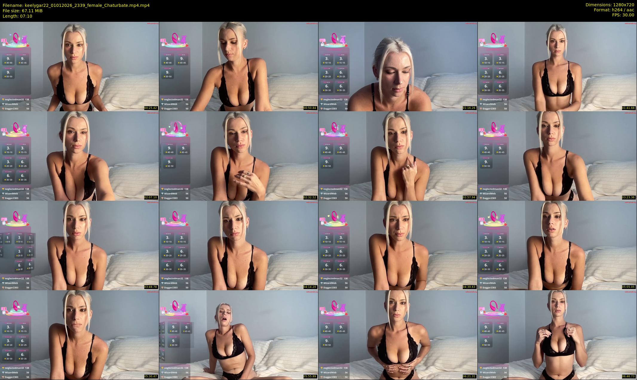 keelygar22 — 8 minute Chaturbate female cam show recording, 720p, Jan 1, 2026