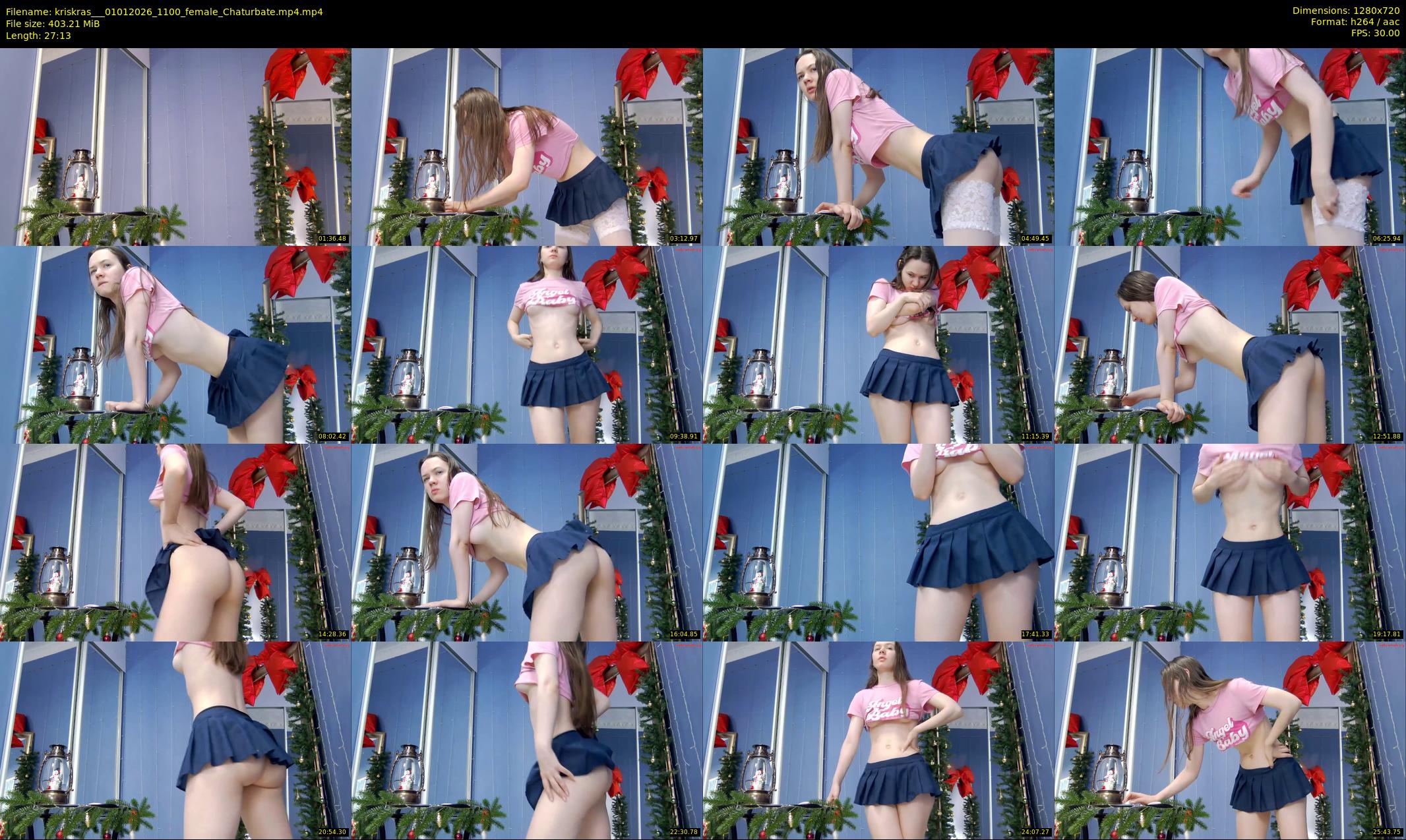 kriskras__ — 28 minute Chaturbate female cam show recording, 720p, Jan 1, 2026