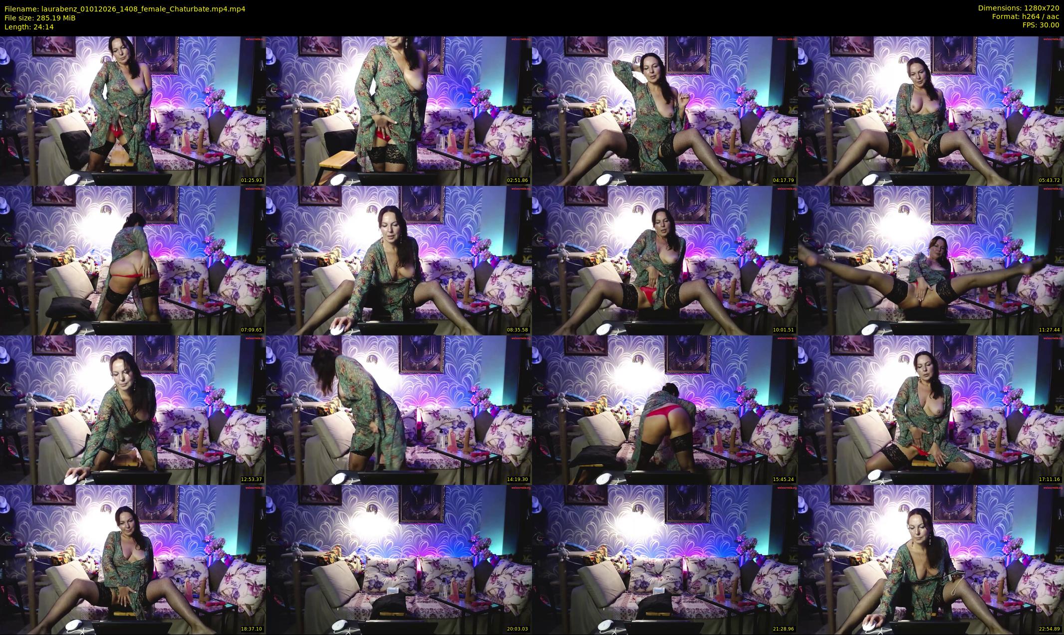 laurabenz — 25 minute Chaturbate female cam show recording, 720p, Jan 1, 2026