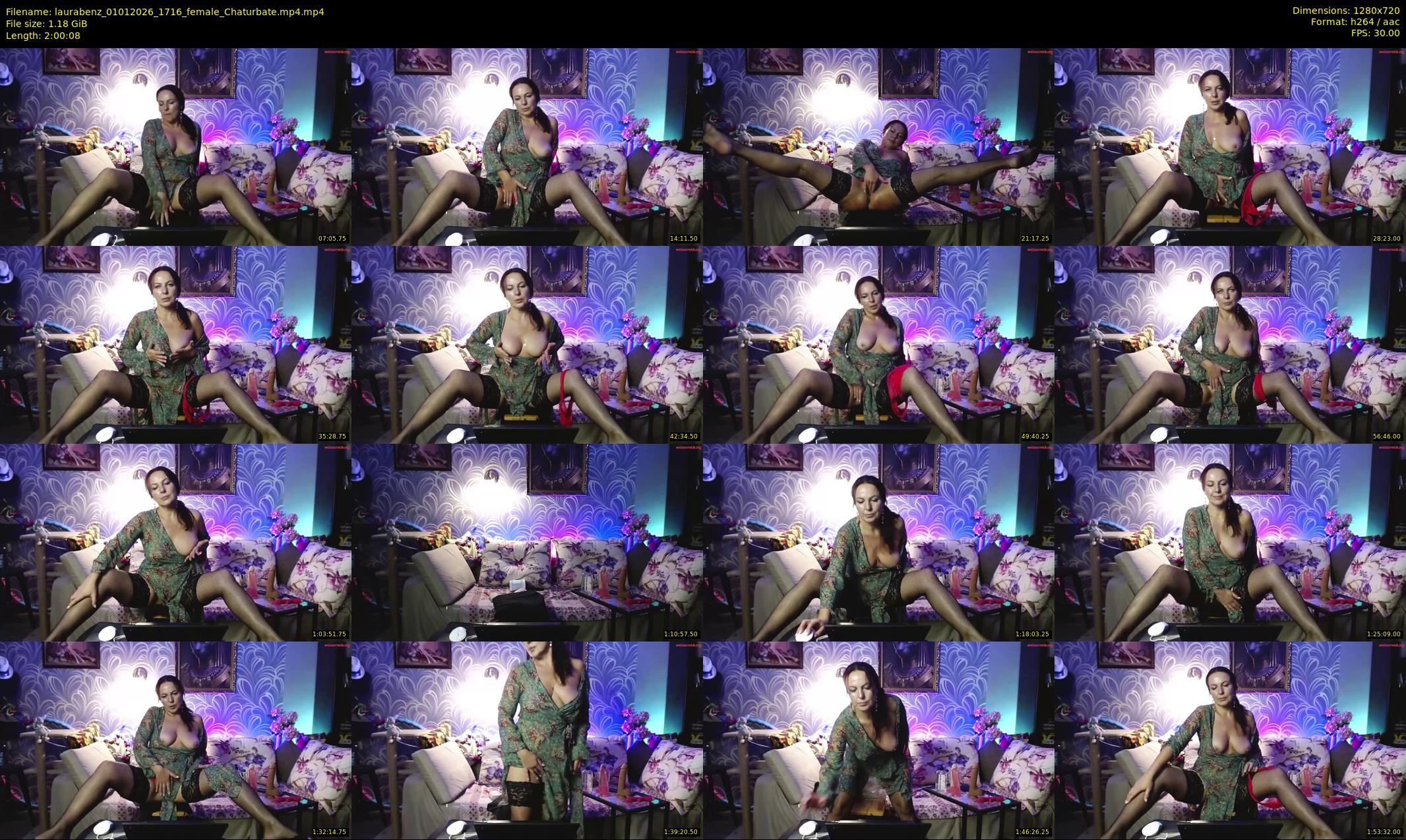 laurabenz — 121 minute Chaturbate female cam show recording, 720p, Jan 1, 2026