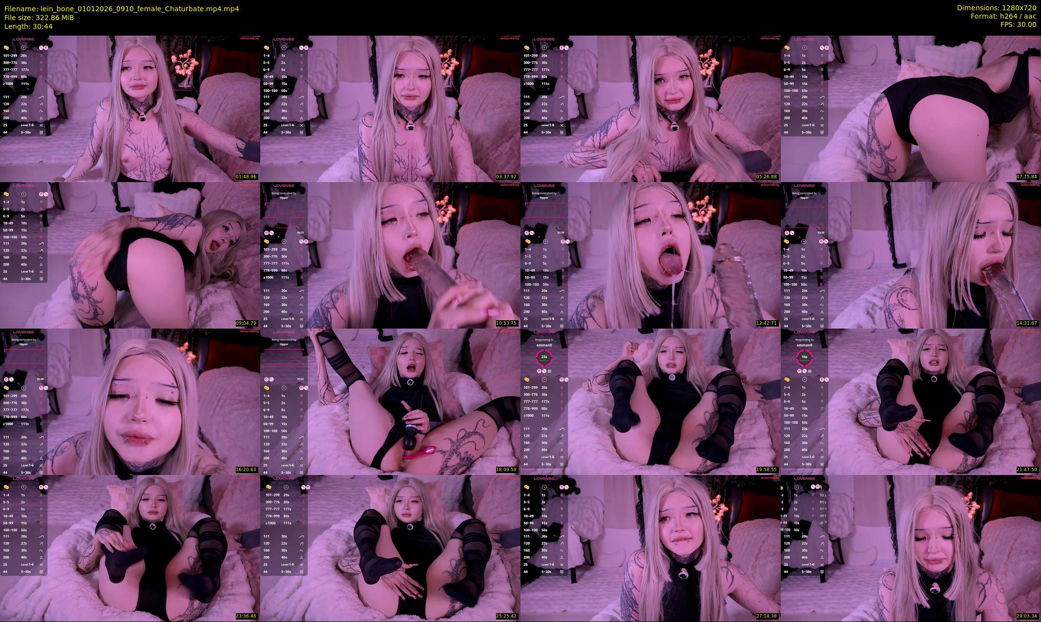 lein_bone — 31 minute Chaturbate female cam show recording, 720p, Jan 1, 2026