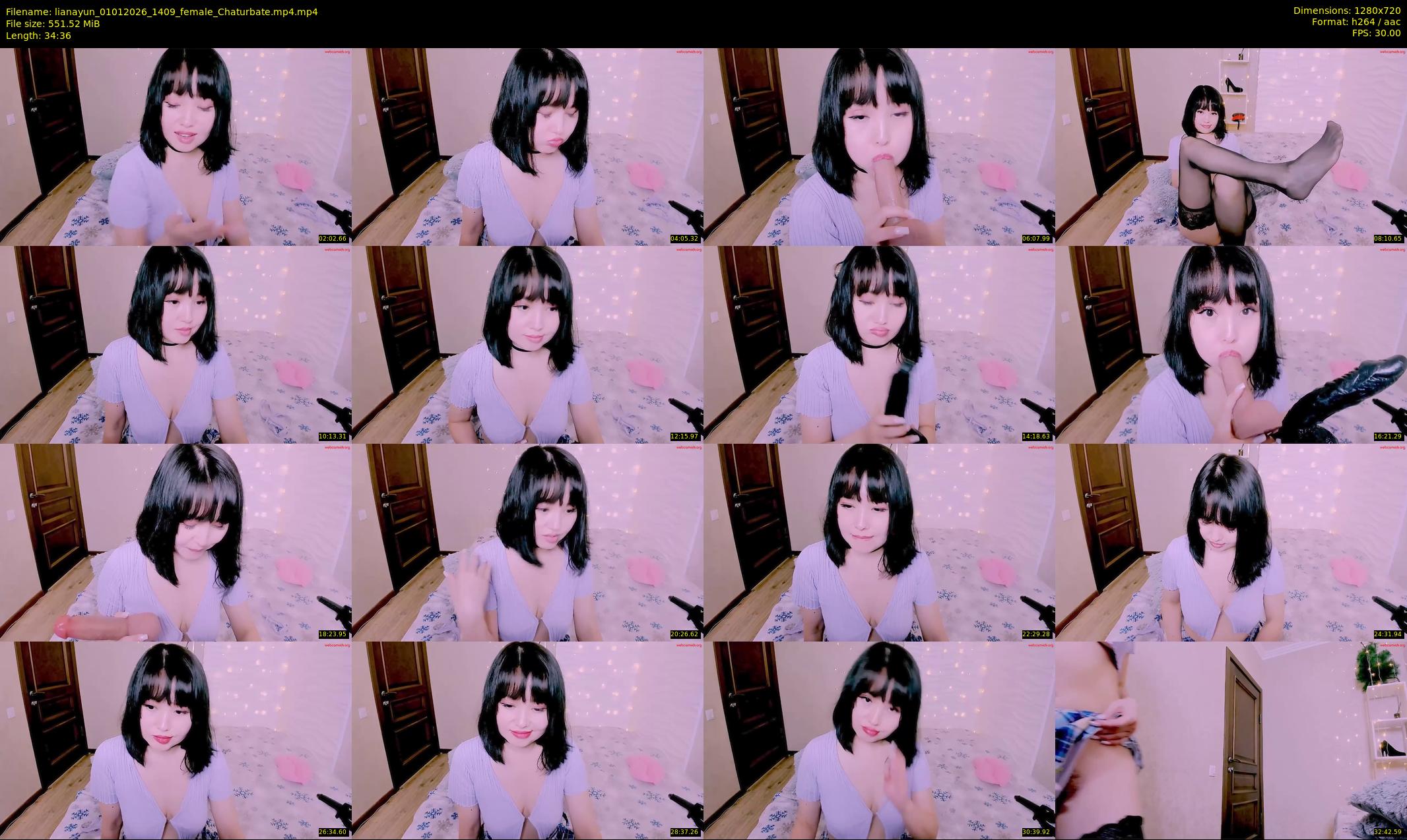 lianayun — 35 minute Chaturbate female cam show recording, 720p, Jan 1, 2026