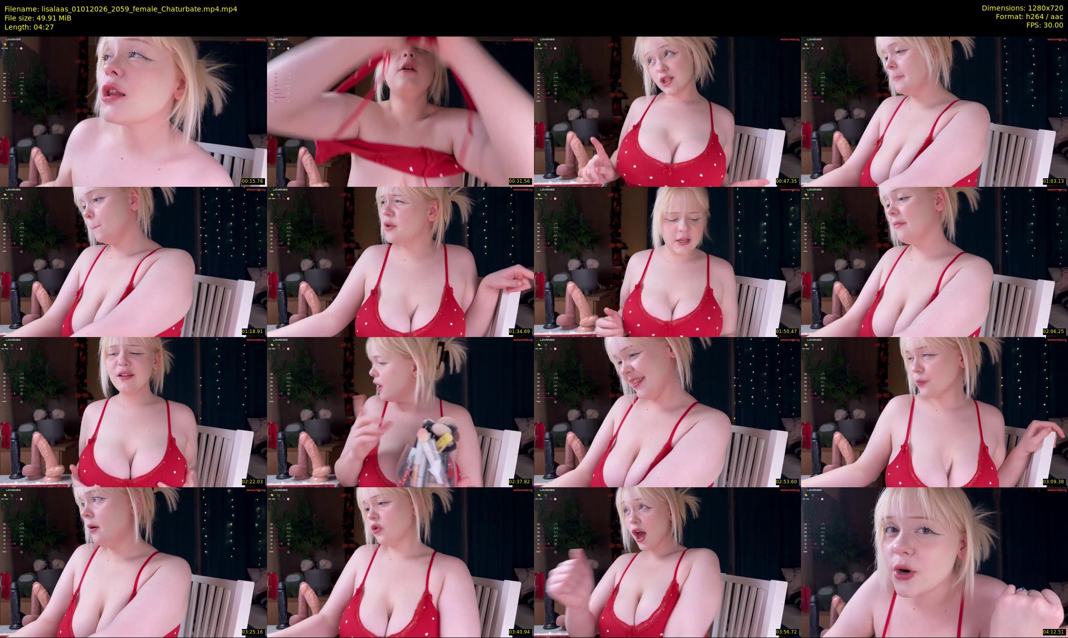 lisalaas — 5 minute Chaturbate female cam show recording, 720p, Jan 1, 2026