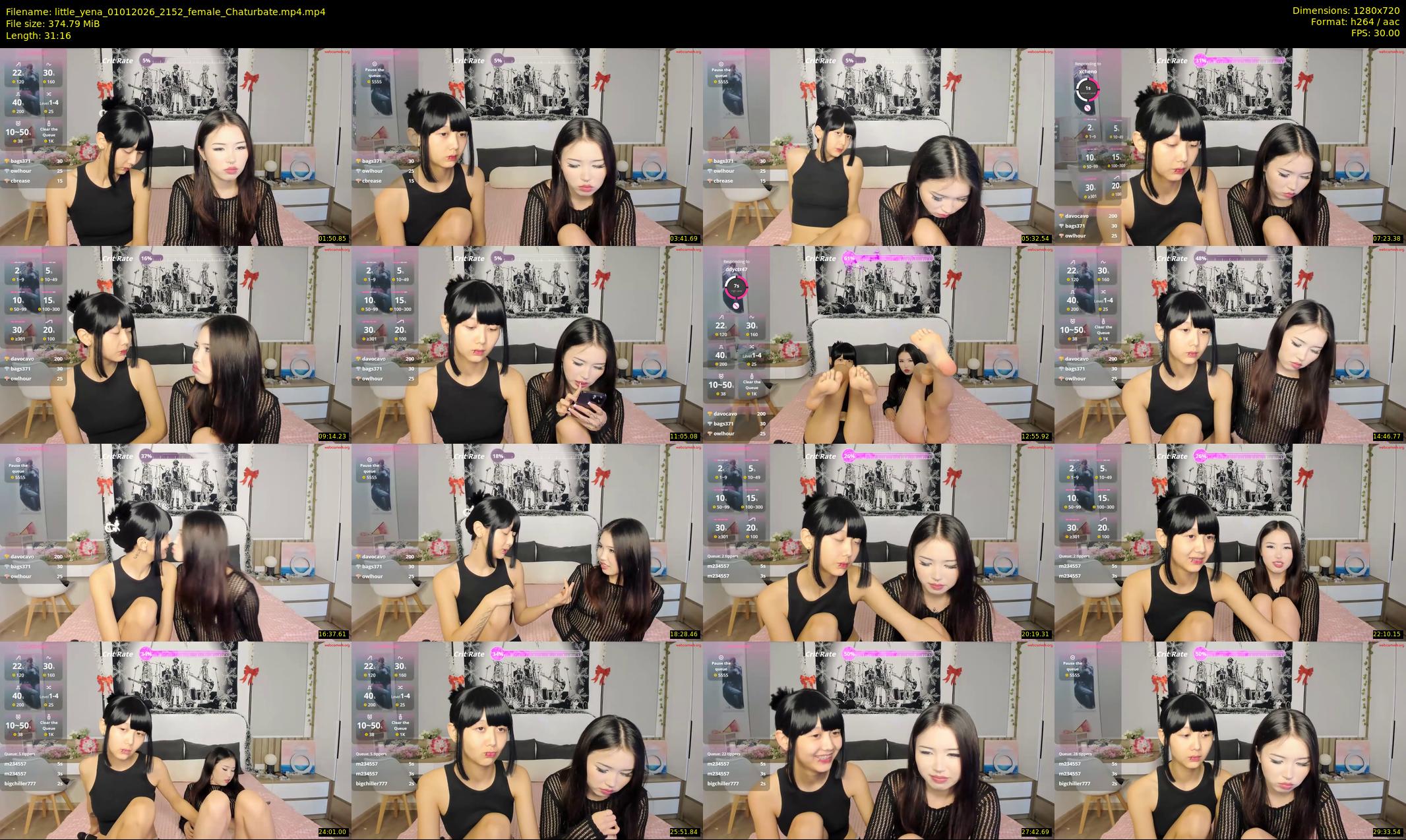 little_yena — 32 minute Chaturbate female cam show recording, 720p, Jan 1, 2026
