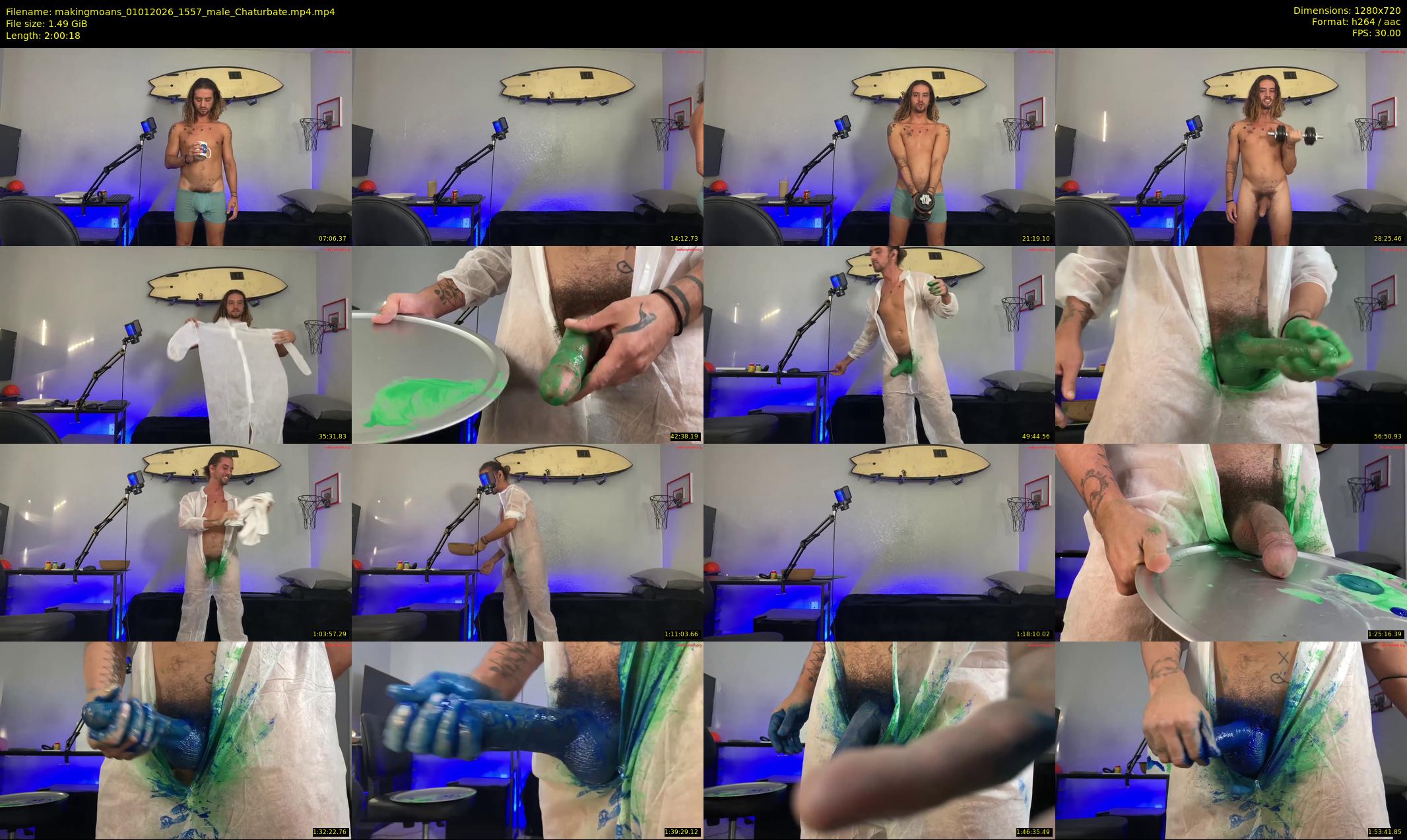 makingmoans — 121 minute Chaturbate male cam show recording, 720p, Jan 1, 2026