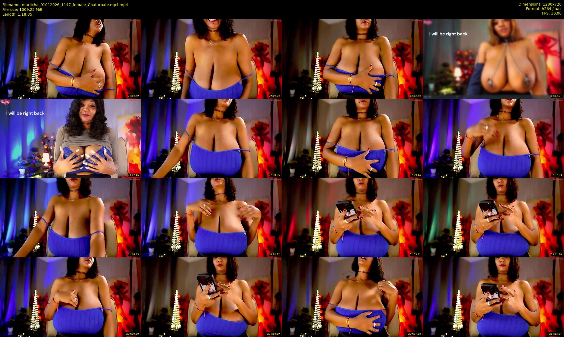 mariicha — 79 minute Chaturbate female cam show recording, 720p, Jan 1, 2026