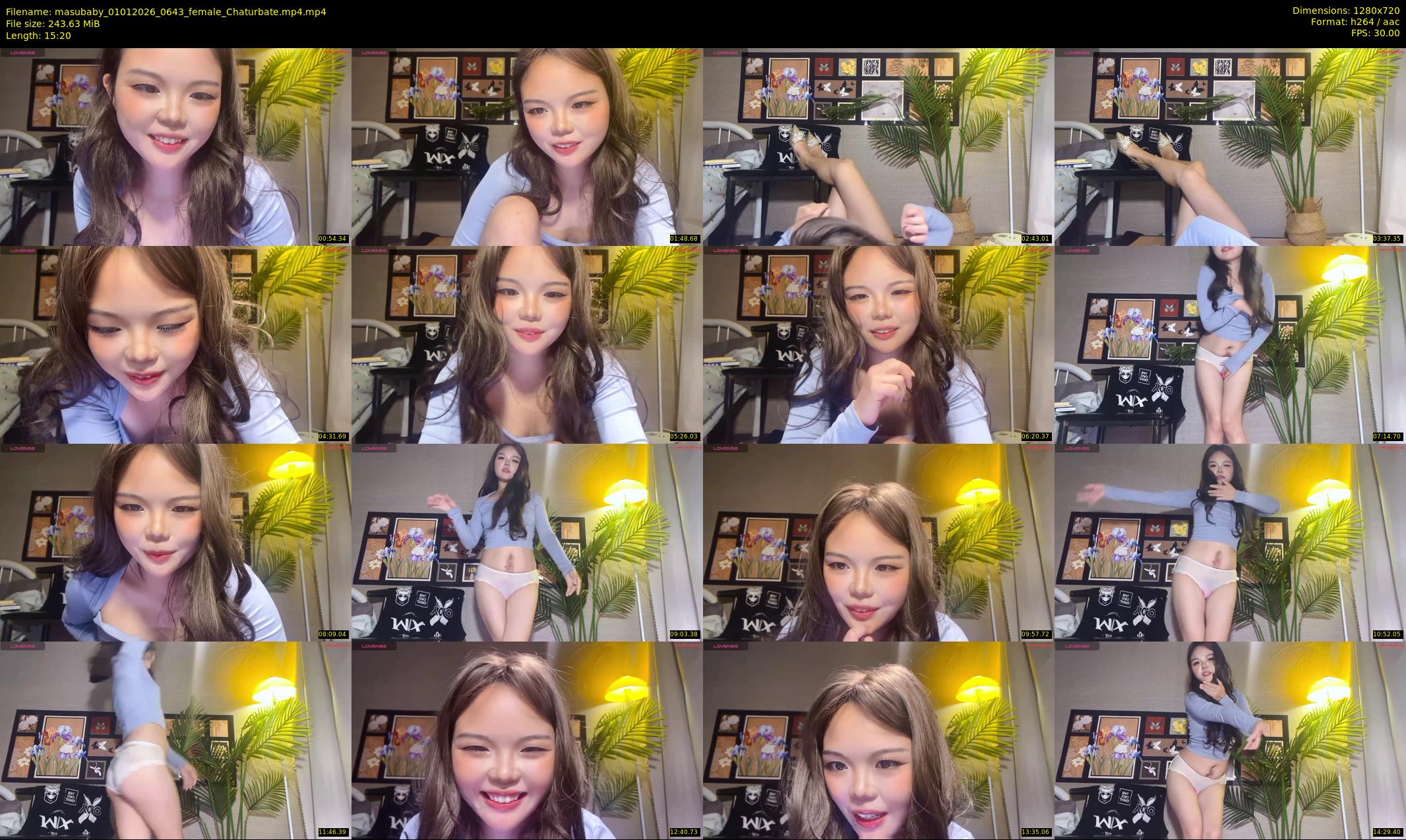 masubaby — 16 minute Chaturbate female cam show recording, 720p, Jan 1, 2026