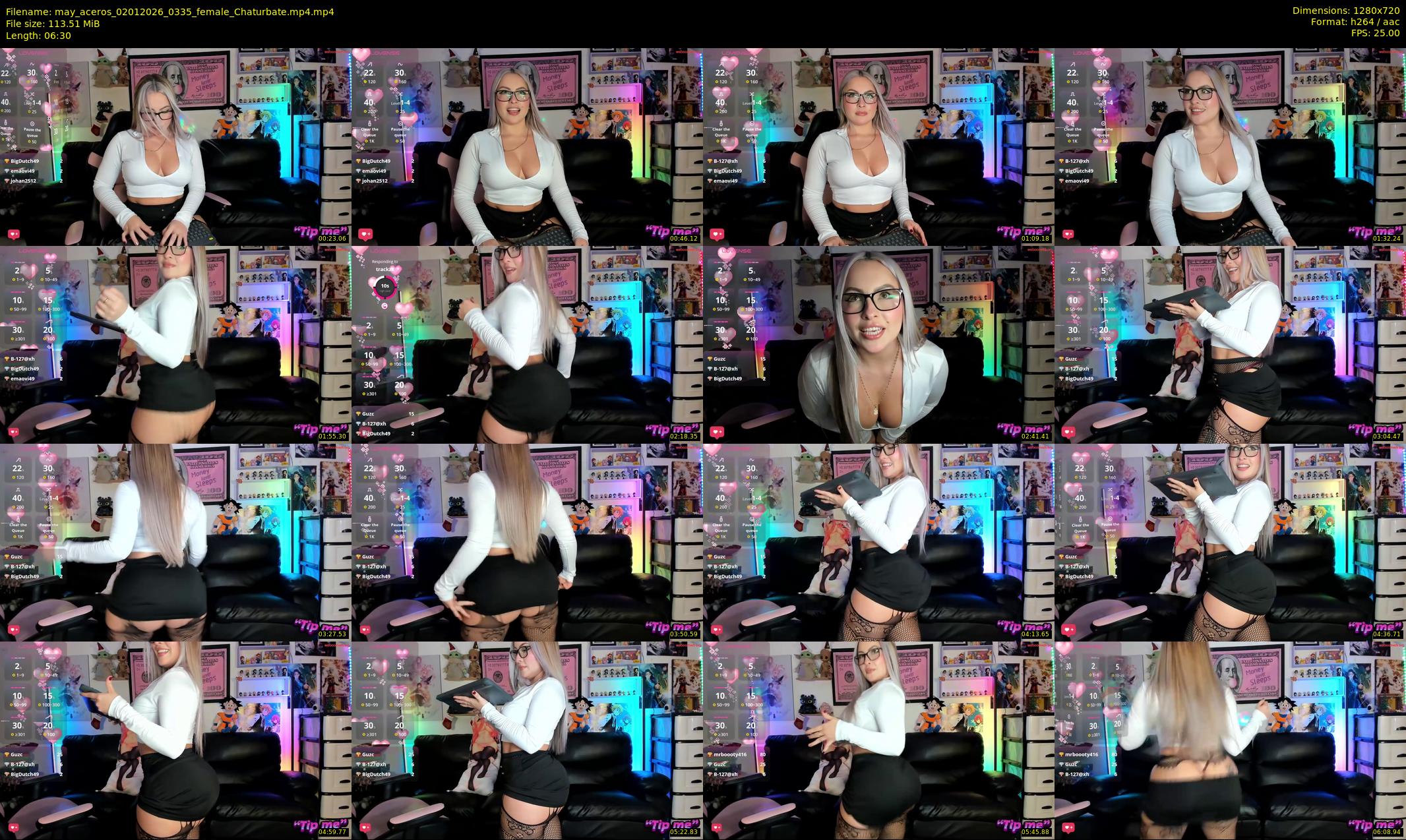 may_aceros — 7 minute Chaturbate female cam show recording, 720p, Jan 2, 2026