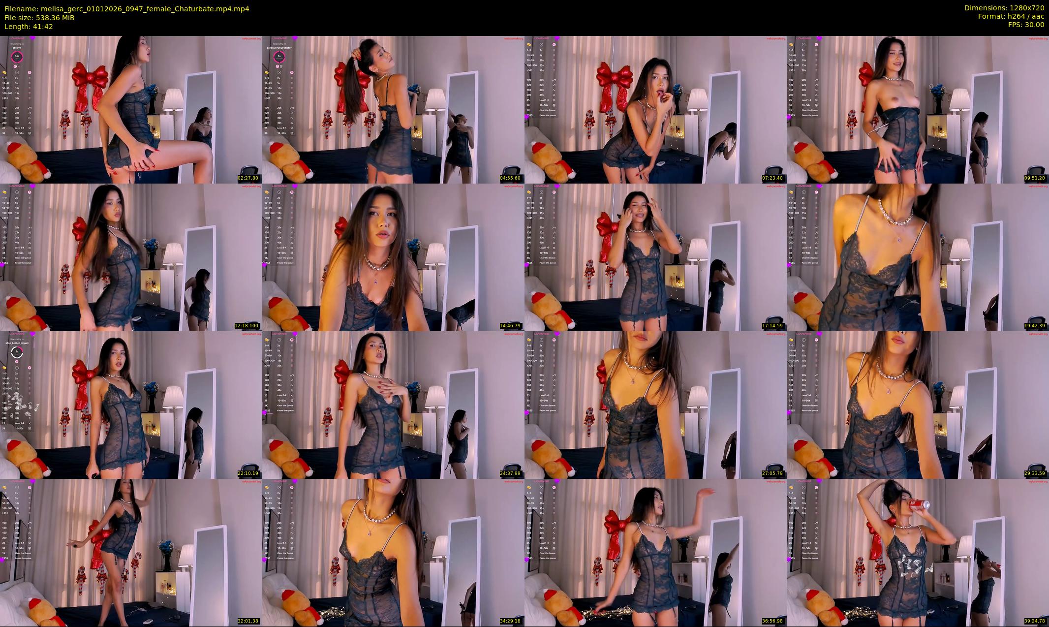 melisa_gerc — 42 minute Chaturbate female cam show recording, 720p, Jan 1, 2026