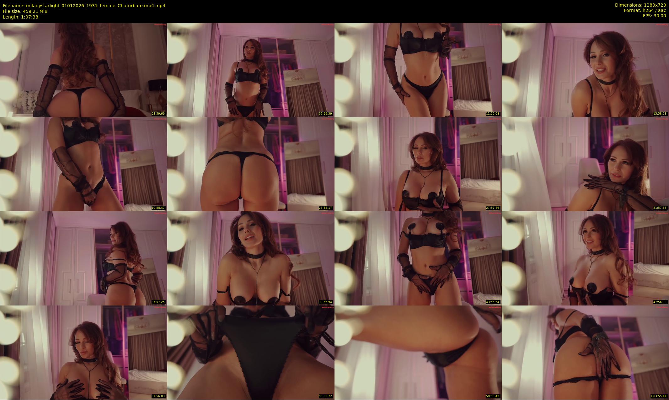miladystarlight — 68 minute Chaturbate female cam show recording, 720p, Jan 1, 2026