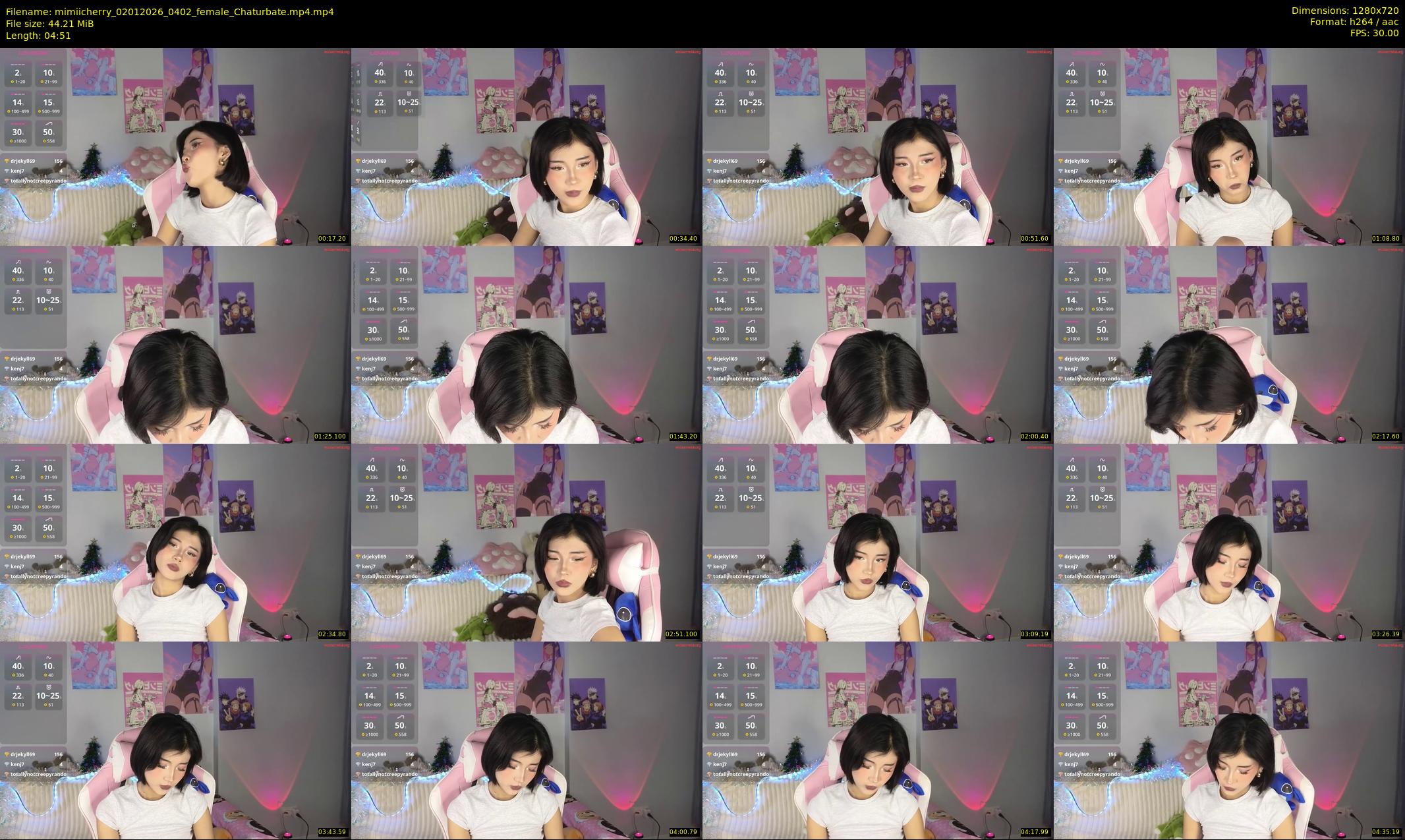 mimiicherry — 5 minute Chaturbate female cam show recording, 720p, Jan 2, 2026