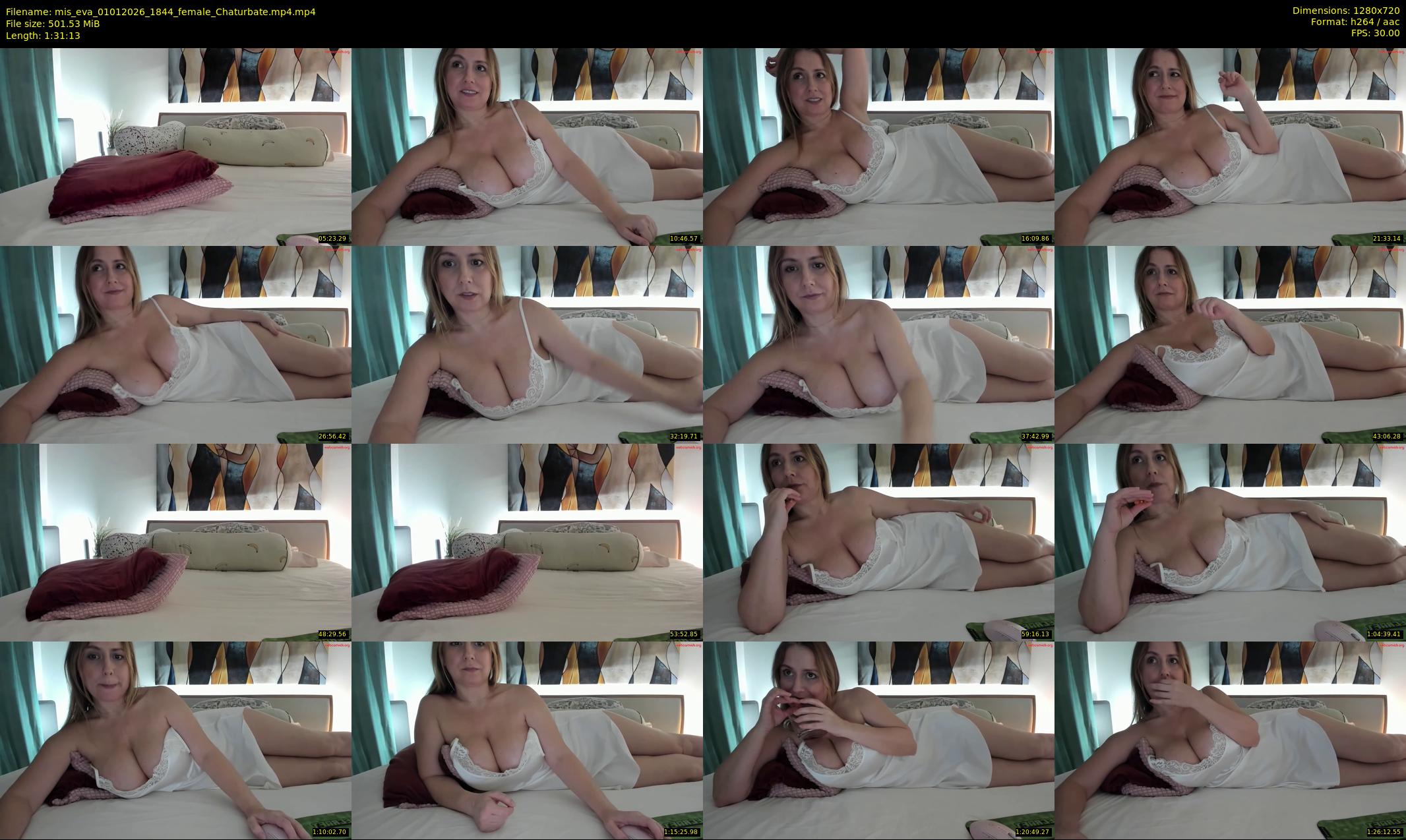mis_eva — 92 minute Chaturbate female cam show recording, 720p, Jan 1, 2026
