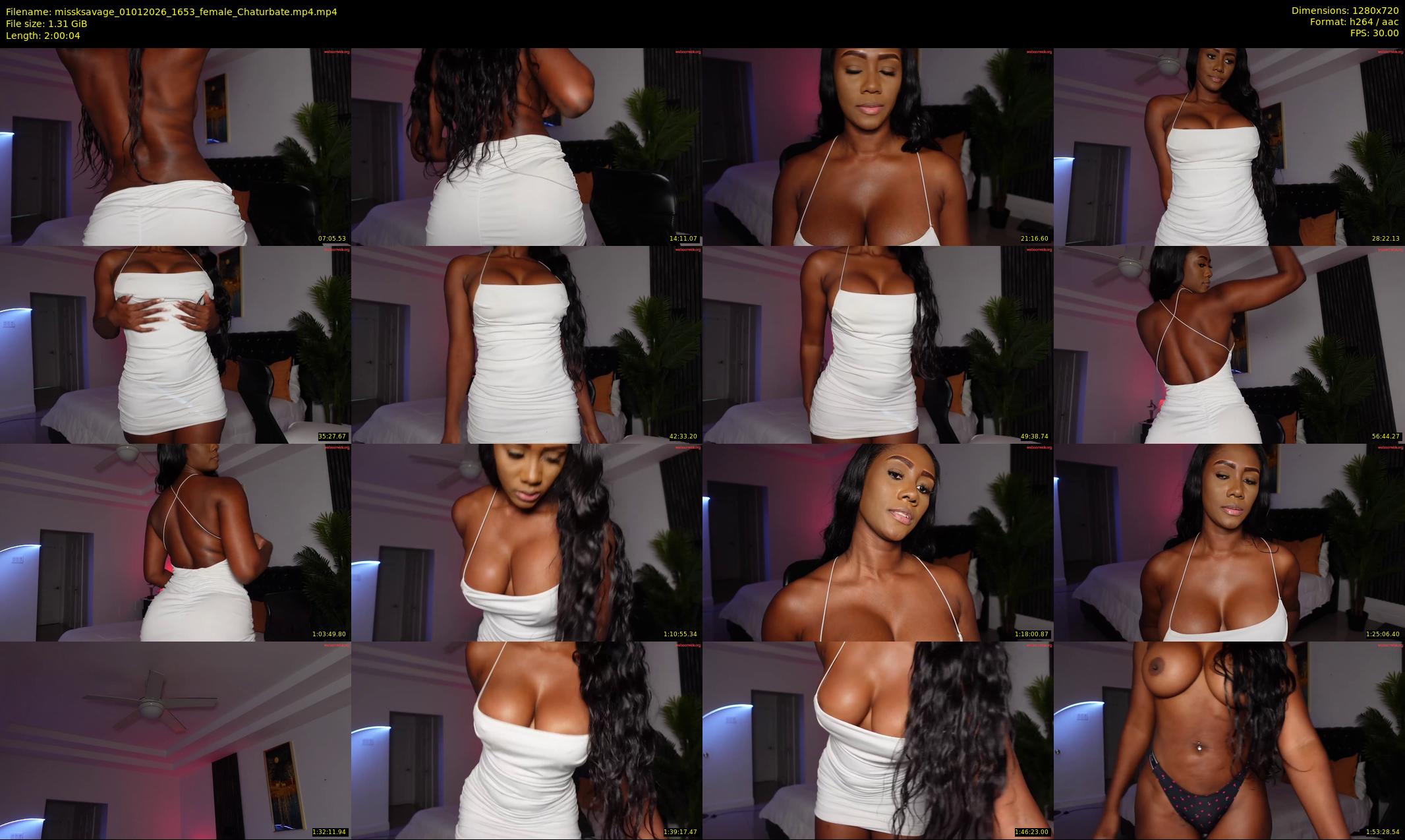 missksavage — 121 minute Chaturbate female cam show recording, 720p, Jan 1, 2026