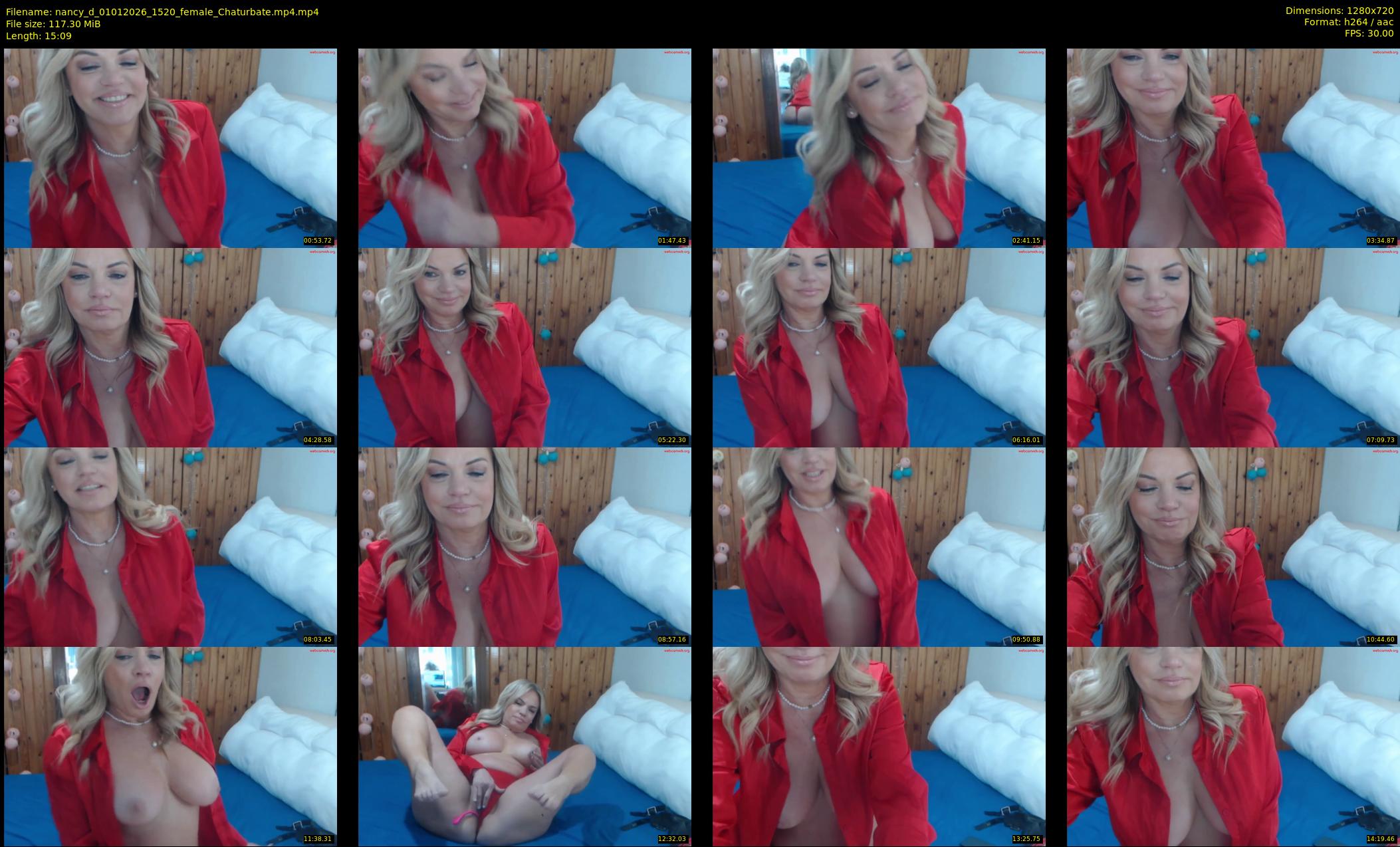 nancy_d — 16 minute Chaturbate female cam show recording, 720p, Jan 1, 2026