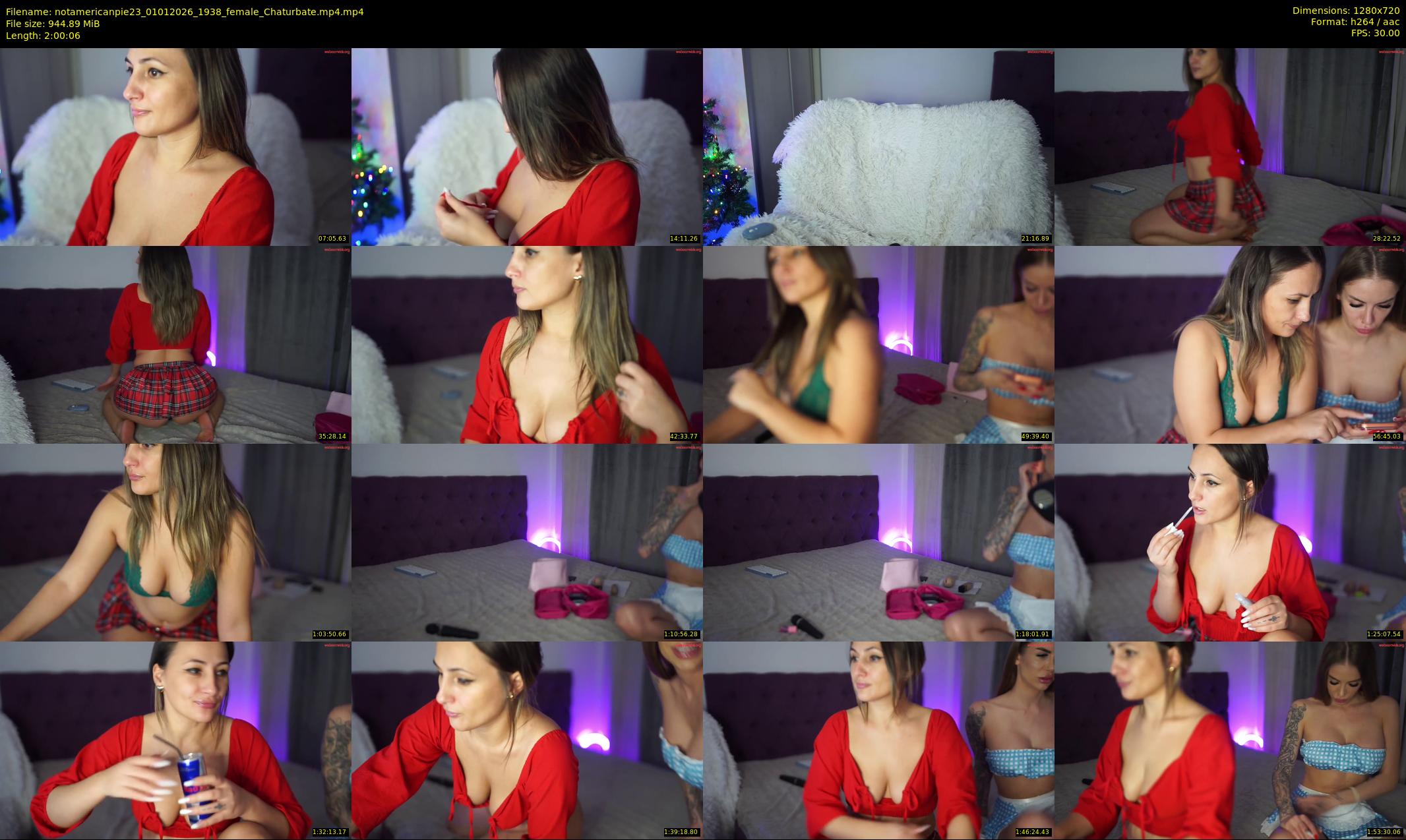 notamericanpie23 — 121 minute Chaturbate female cam show recording, 720p, Jan 1, 2026