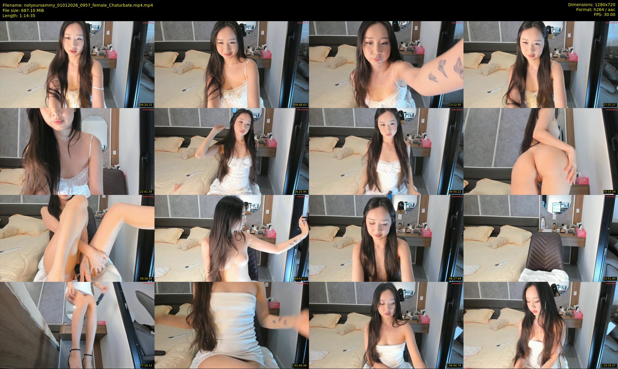 notyoursammy — 75 minute Chaturbate female cam show recording, 720p, Jan 1, 2026