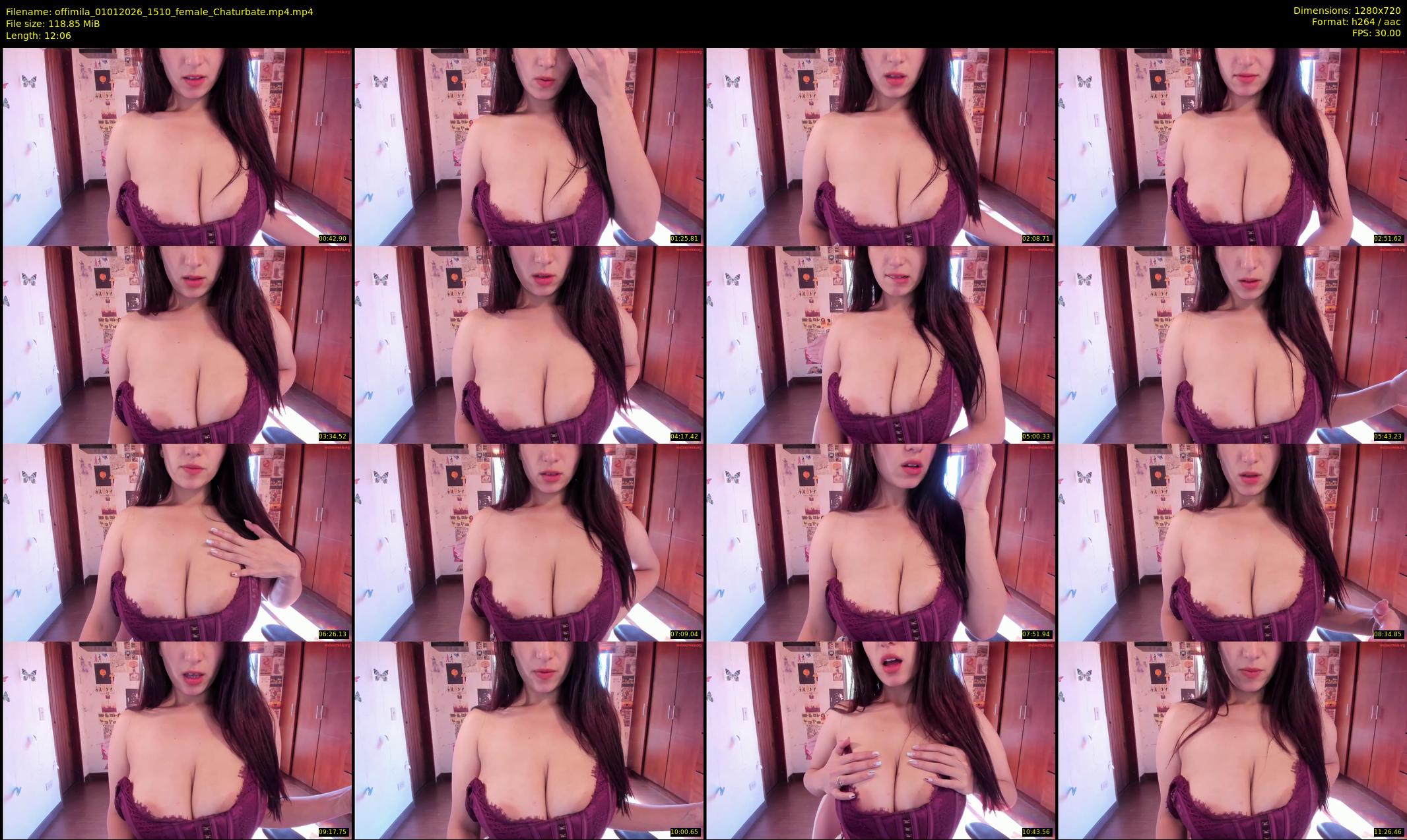 offimila — 13 minute Chaturbate female cam show recording, 720p, Jan 1, 2026
