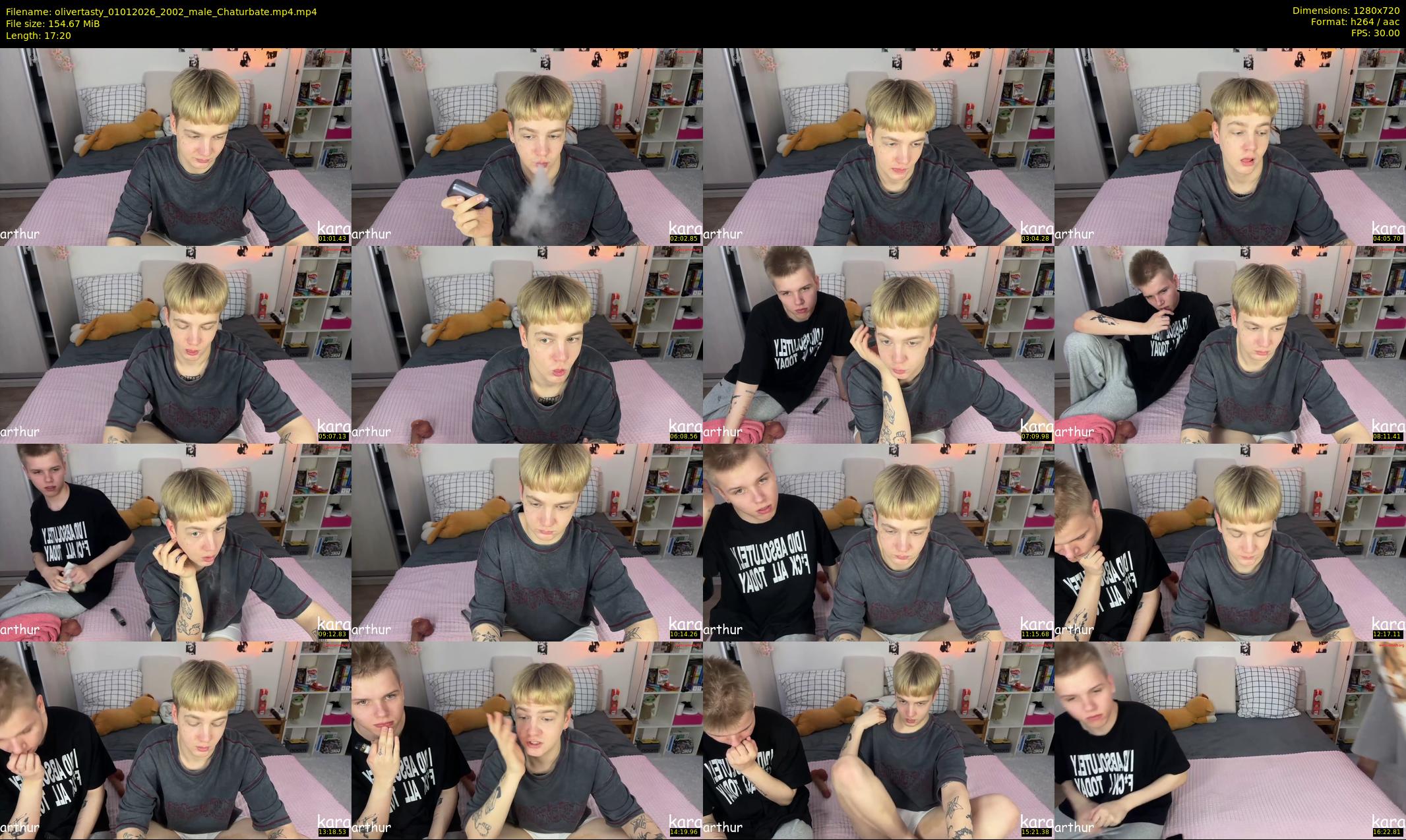 olivertasty — 18 minute Chaturbate male cam show recording, 720p, Jan 1, 2026