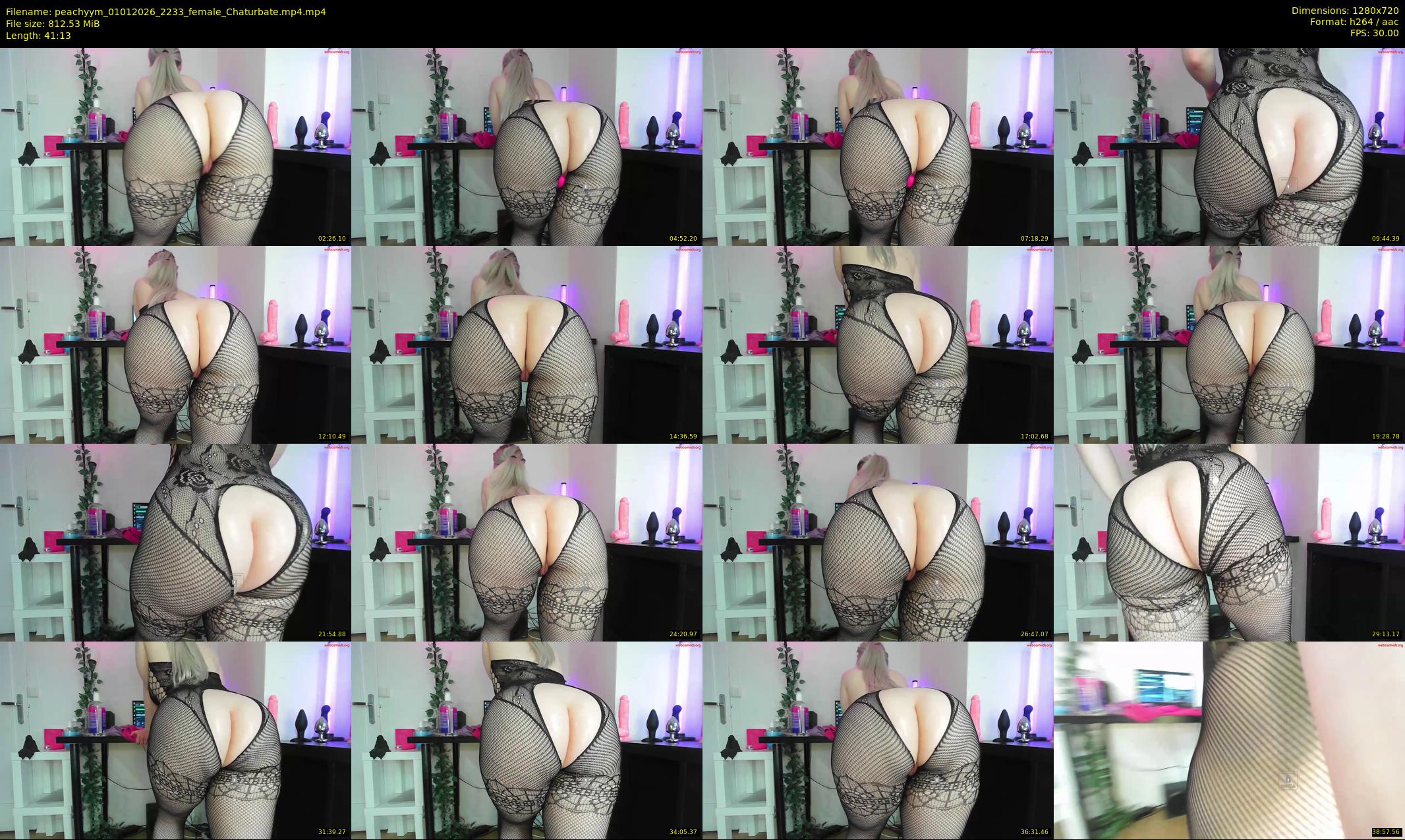 peachyym — 42 minute Chaturbate female cam show recording, 720p, Jan 1, 2026