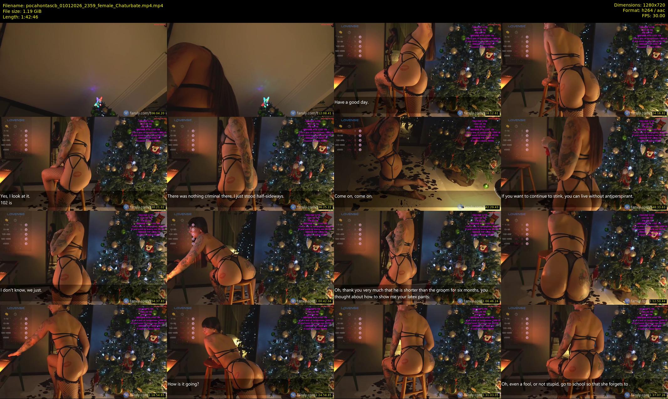 pocahontascb — 103 minute Chaturbate female cam show recording, 720p, Jan 1, 2026