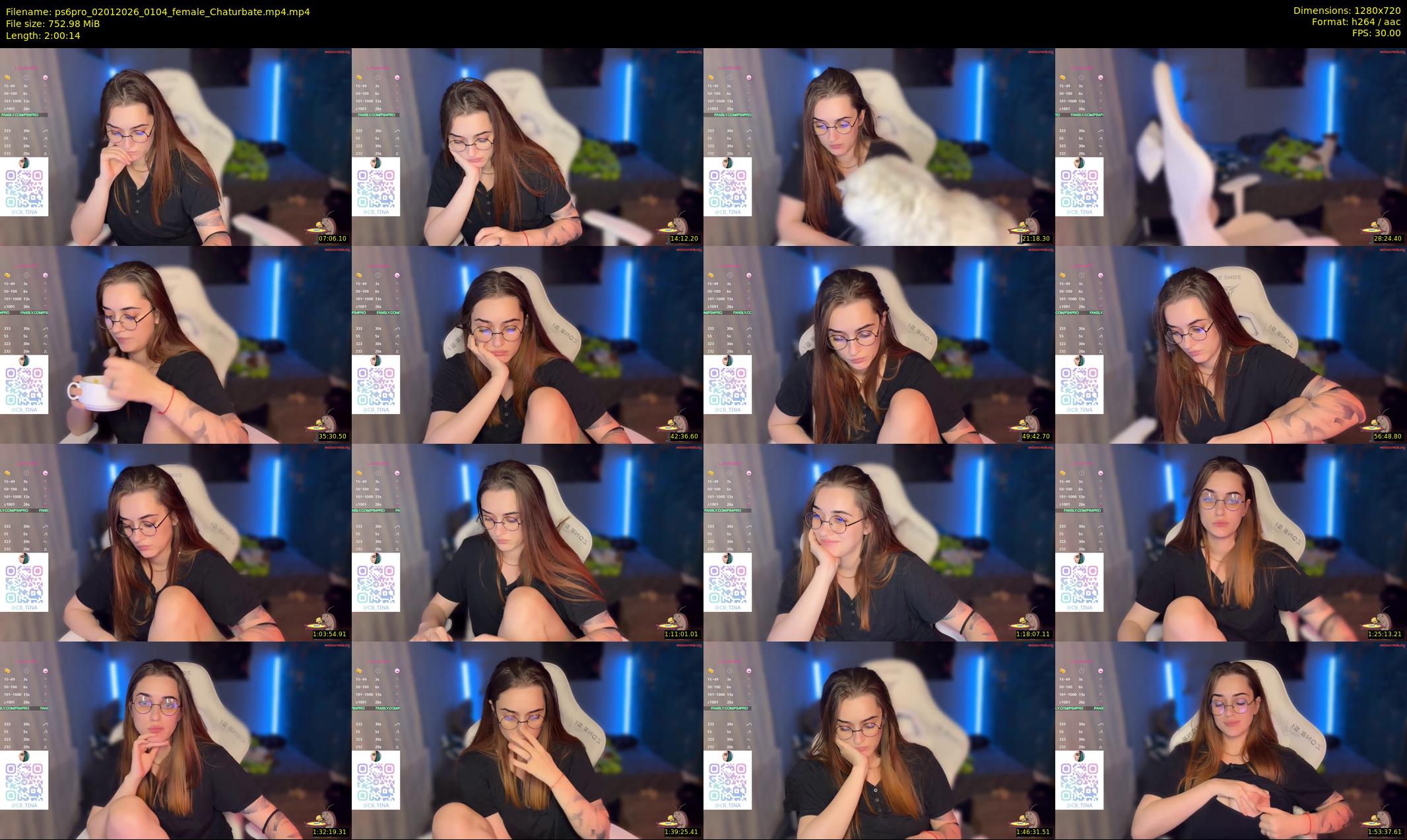 ps6pro — 121 minute Chaturbate female cam show recording, 720p, Jan 2, 2026