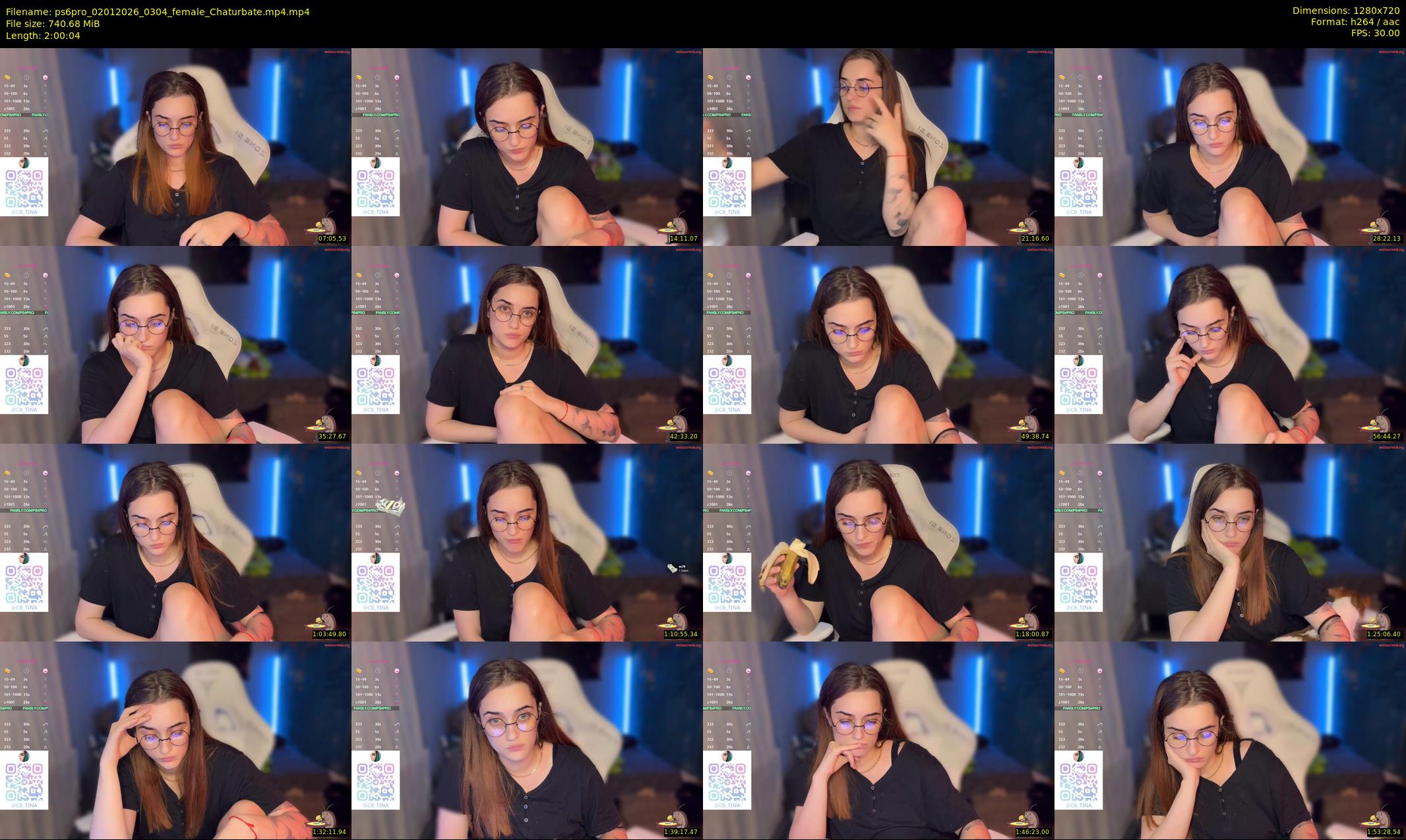 ps6pro — 121 minute Chaturbate female cam show recording, 720p, Jan 2, 2026