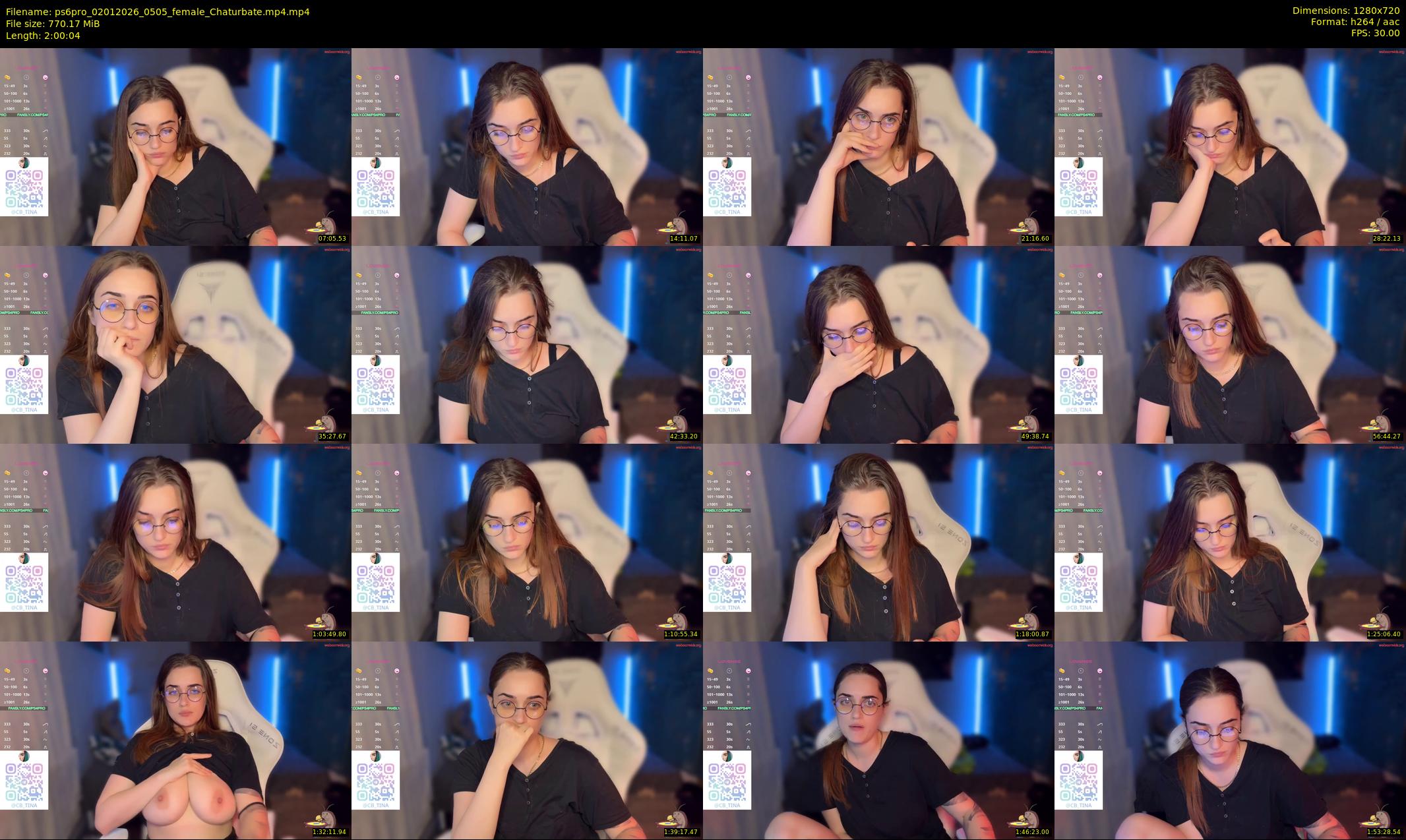 ps6pro — 121 minute Chaturbate female cam show recording, 720p, Jan 2, 2026