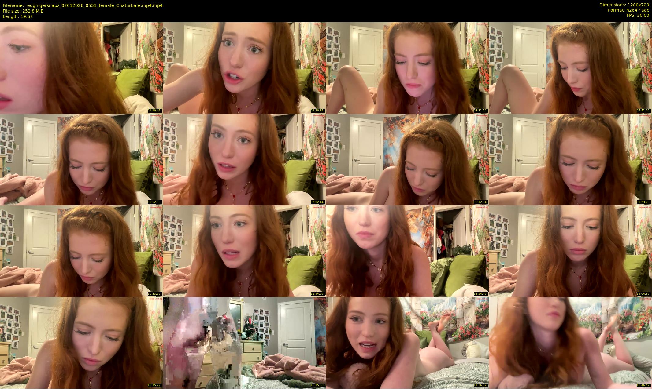 redgingersnapz — 20 minute Chaturbate female cam show recording, 720p, Jan 2, 2026
