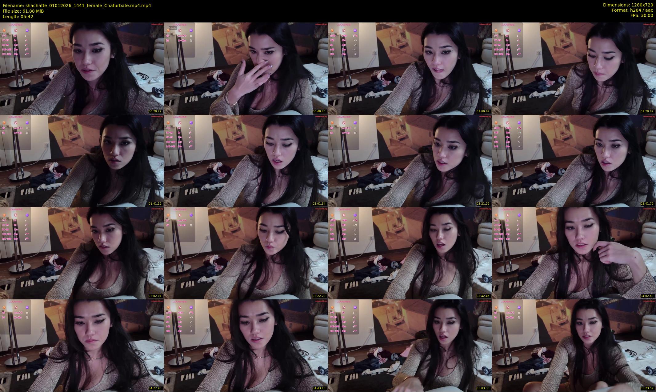 shachatte — 6 minute Chaturbate couple cam show recording, 720p, Jan 1, 2026