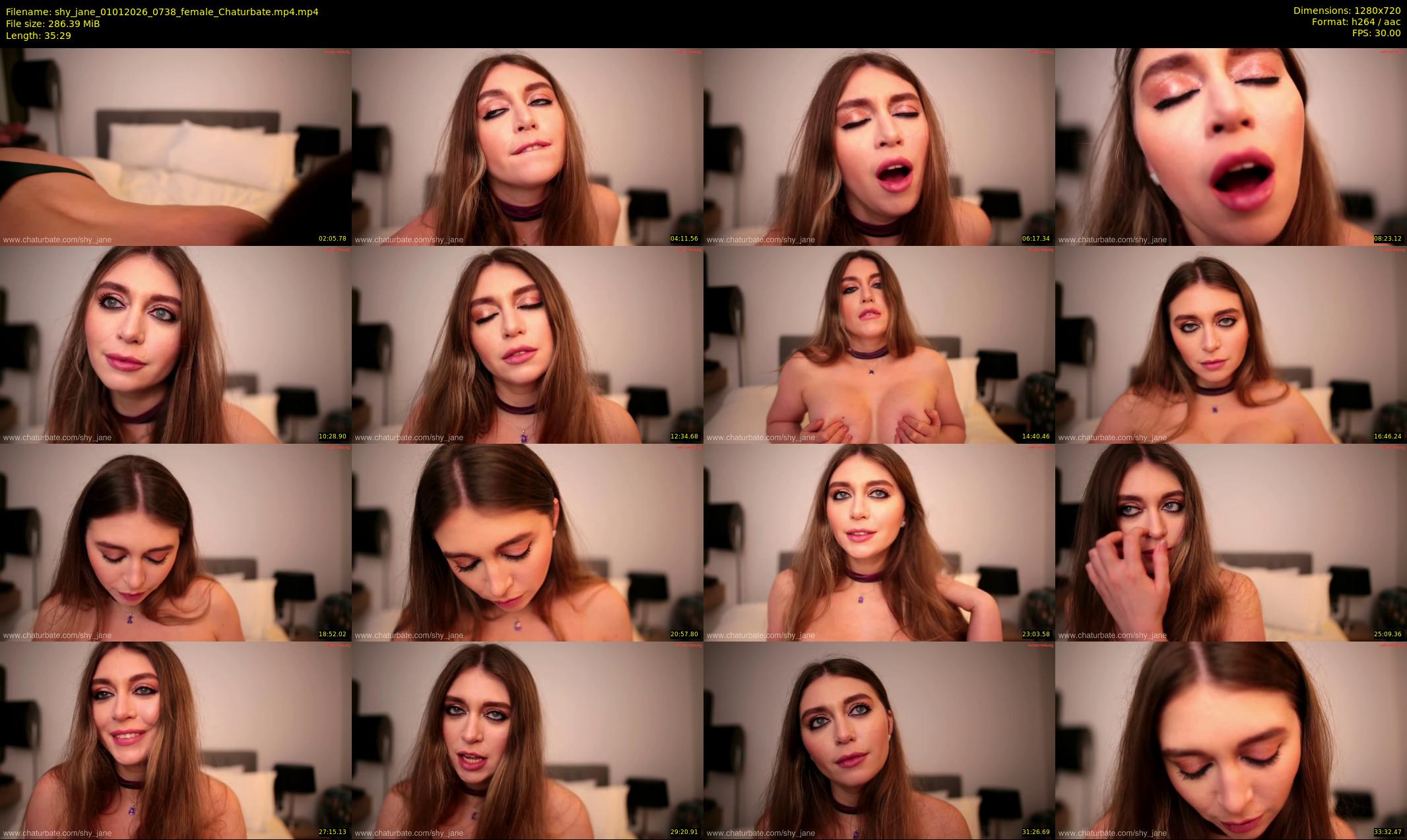 shy_jane — 36 minute Chaturbate female cam show recording, 720p, Jan 1, 2026