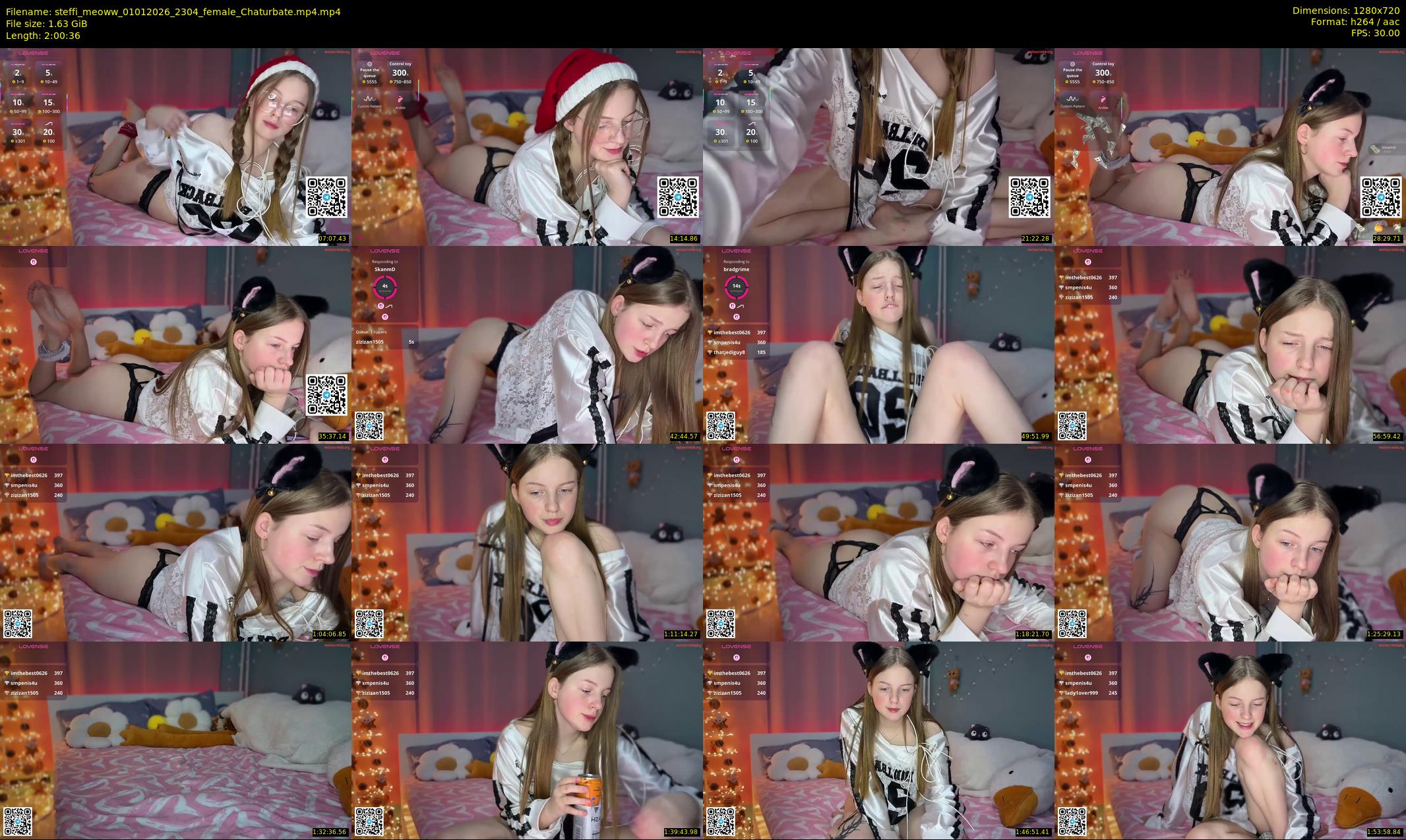 steffi_meoww — 121 minute Chaturbate female cam show recording, 720p, Jan 1, 2026