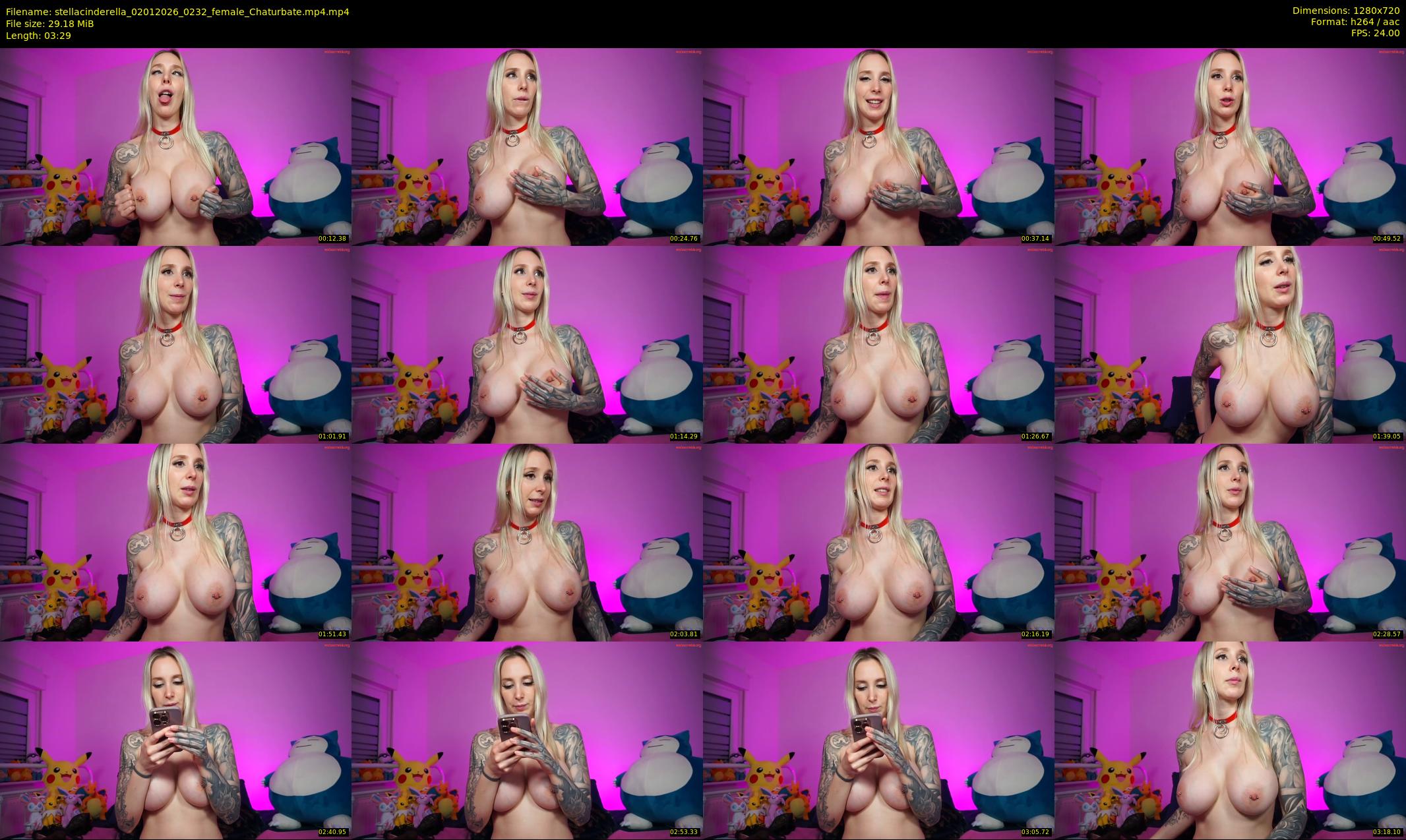 stellacinderella — 4 minute Chaturbate female cam show recording, 720p, Jan 2, 2026