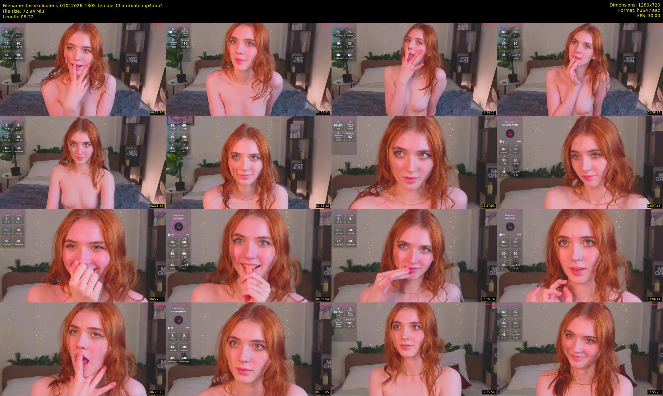 toshikolootens — 9 minute Chaturbate female cam show recording, 720p, Jan 1, 2026