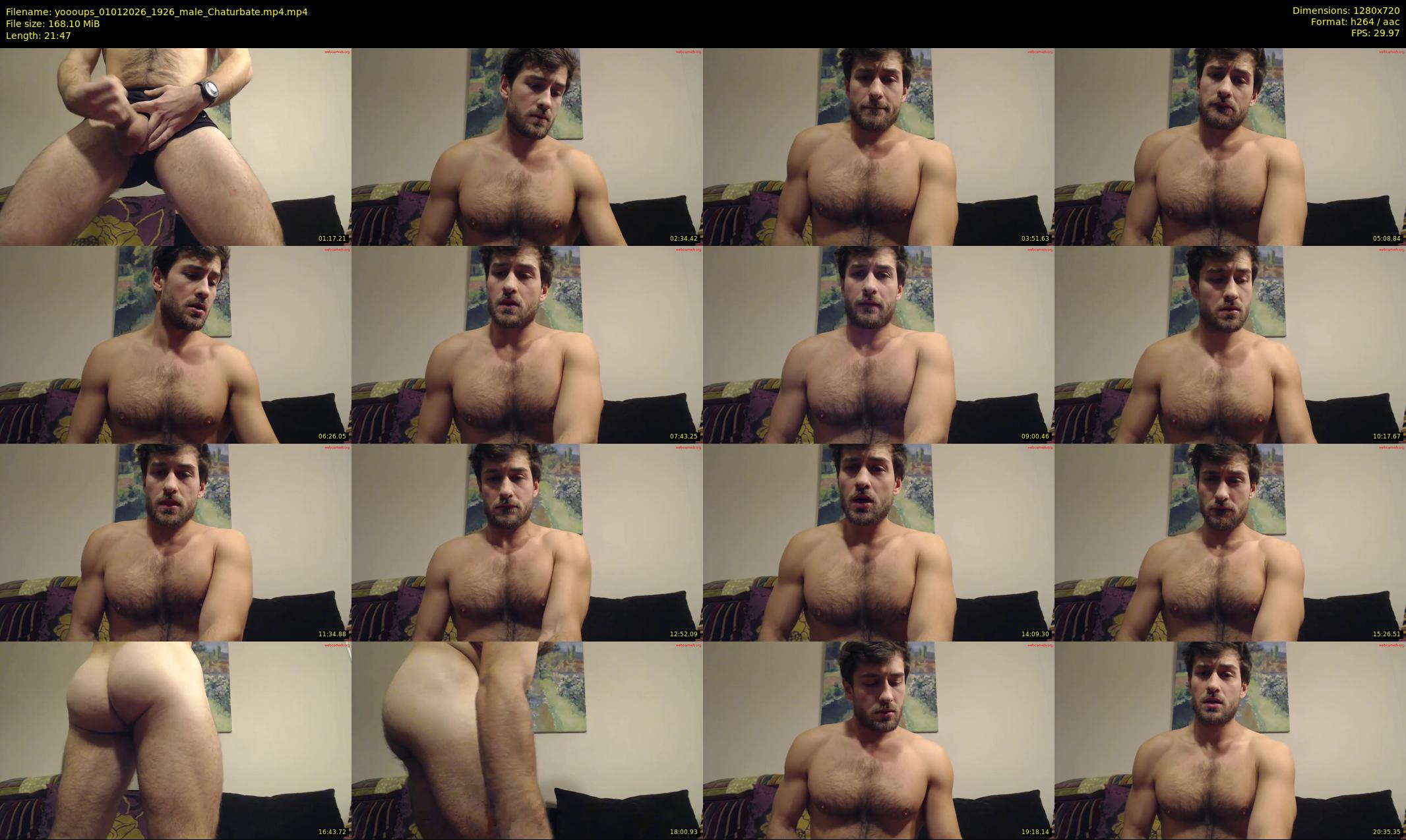 yoooups — 22 minute Chaturbate male cam show recording, 720p, Jan 1, 2026