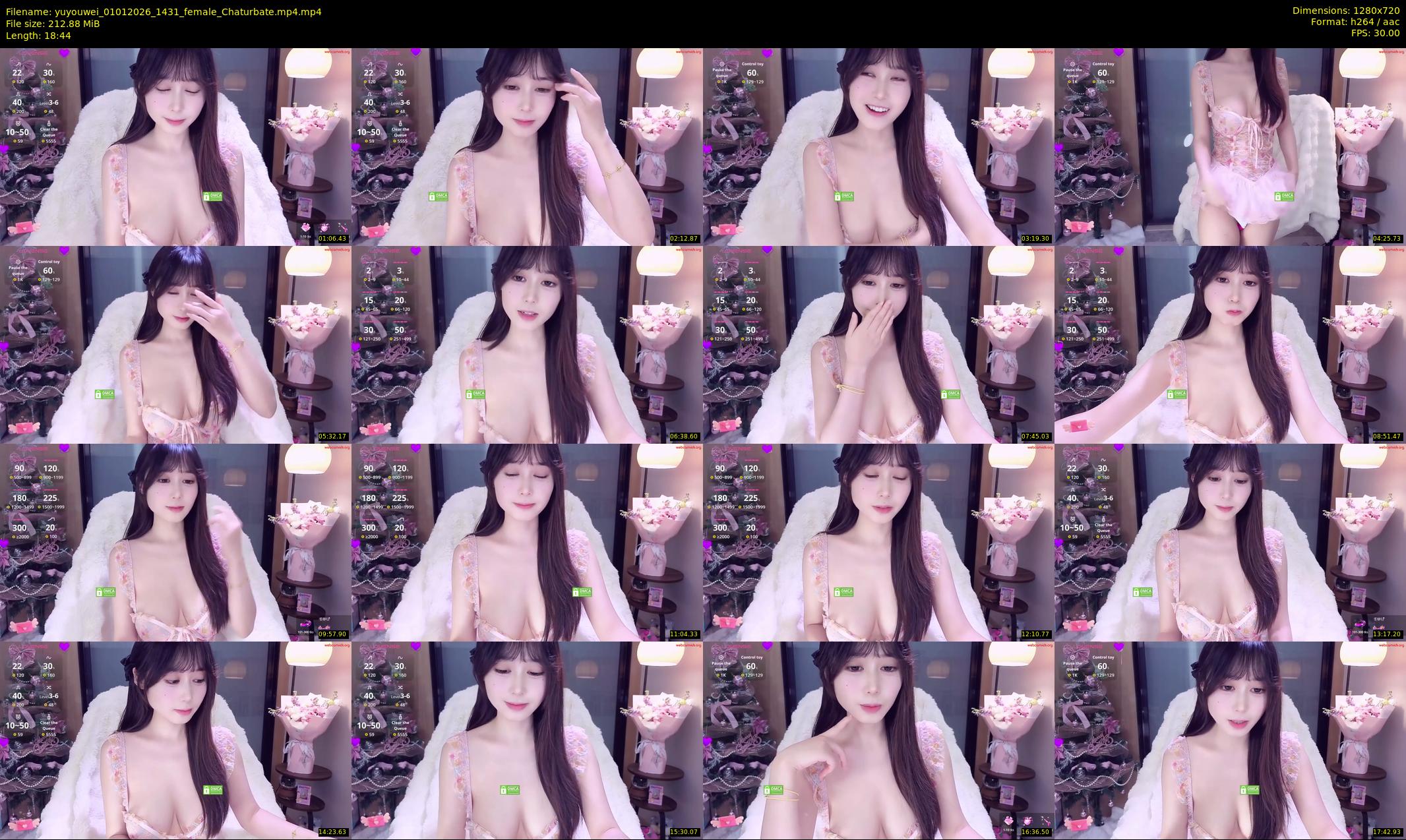 yuyouwei — 19 minute Chaturbate female cam show recording, 720p, Jan 1, 2026
