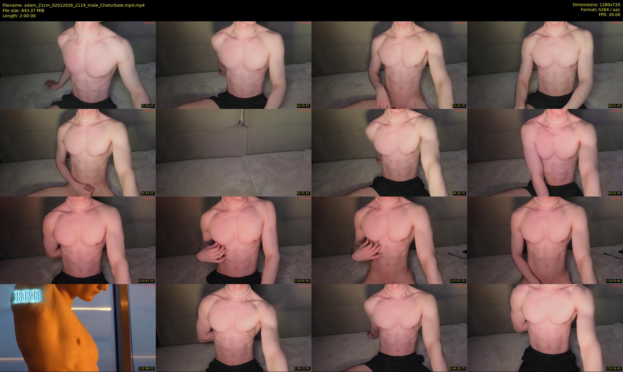adam_21cm — 120 minute Chaturbate male cam show recording, 720p, Jan 2, 2026