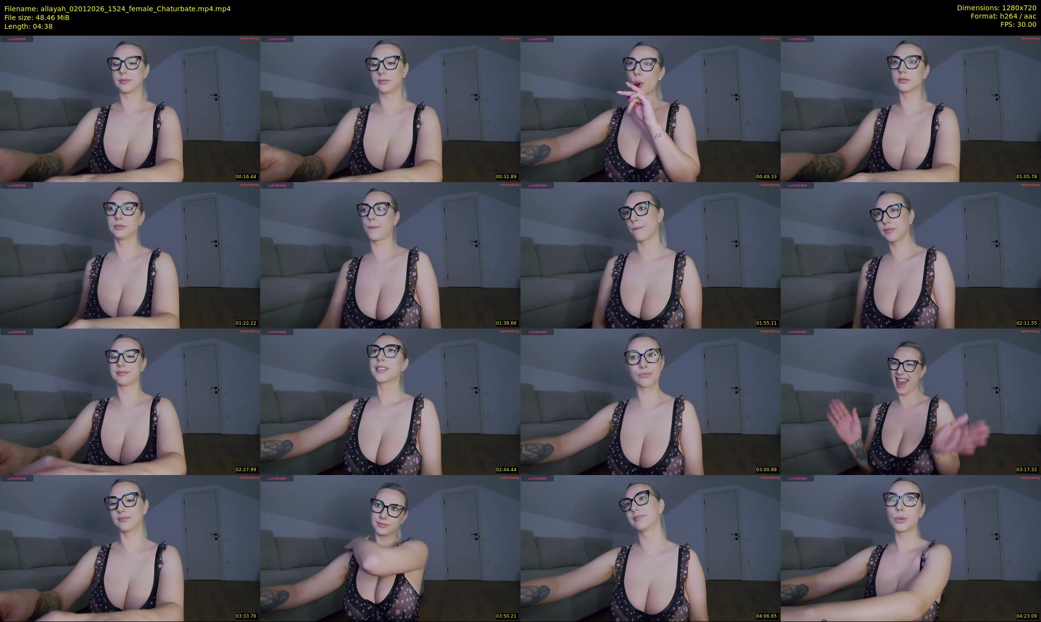allayah — 5 minute Chaturbate female cam show recording, 720p, Jan 2, 2026