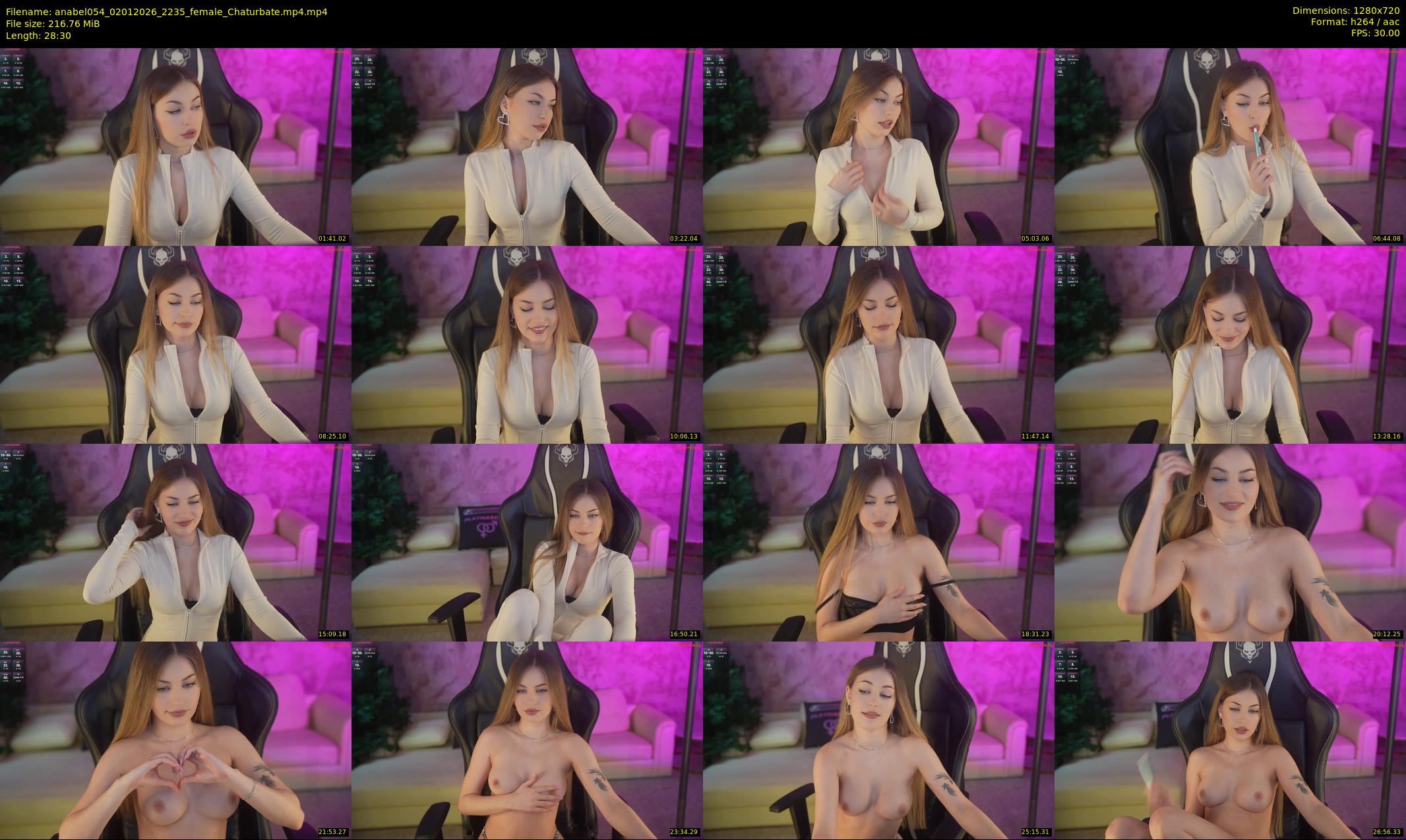 anabel054 — 29 minute Chaturbate female cam show recording, 720p, Jan 2, 2026