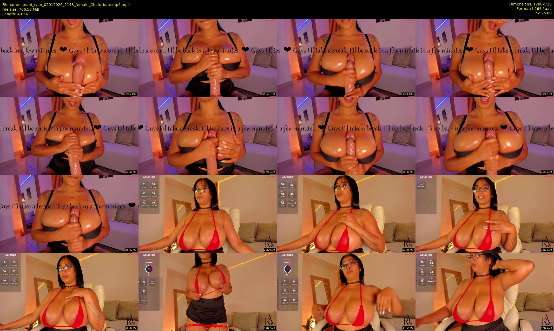 anahi_ryan — 50 minute Chaturbate female cam show recording, 720p, Jan 2, 2026