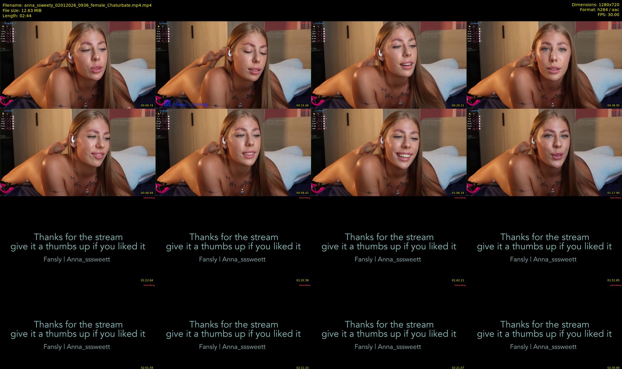 anna_ssweety — 3 minute Chaturbate female cam show recording, 720p, Jan 2, 2026